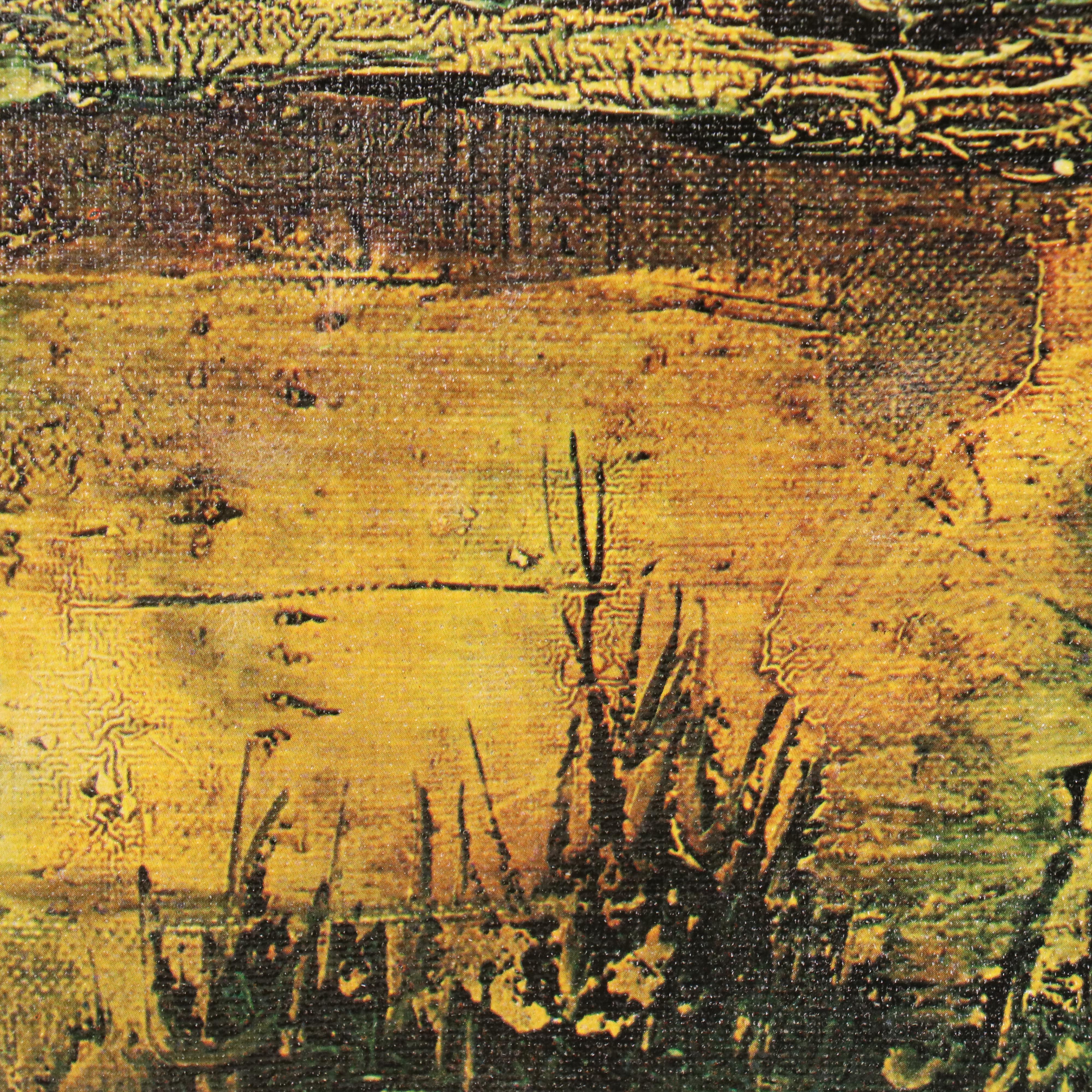 Offset Lithograph of Forest Pond Landscape