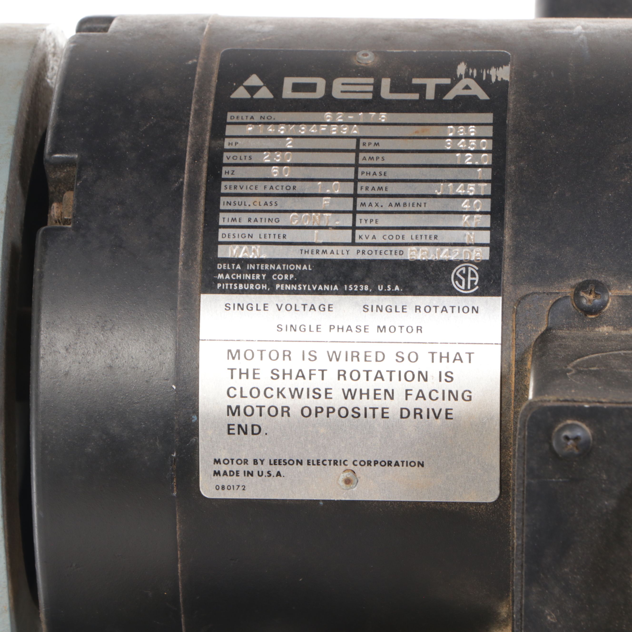 Delta Model 62-175 Planer with Stand