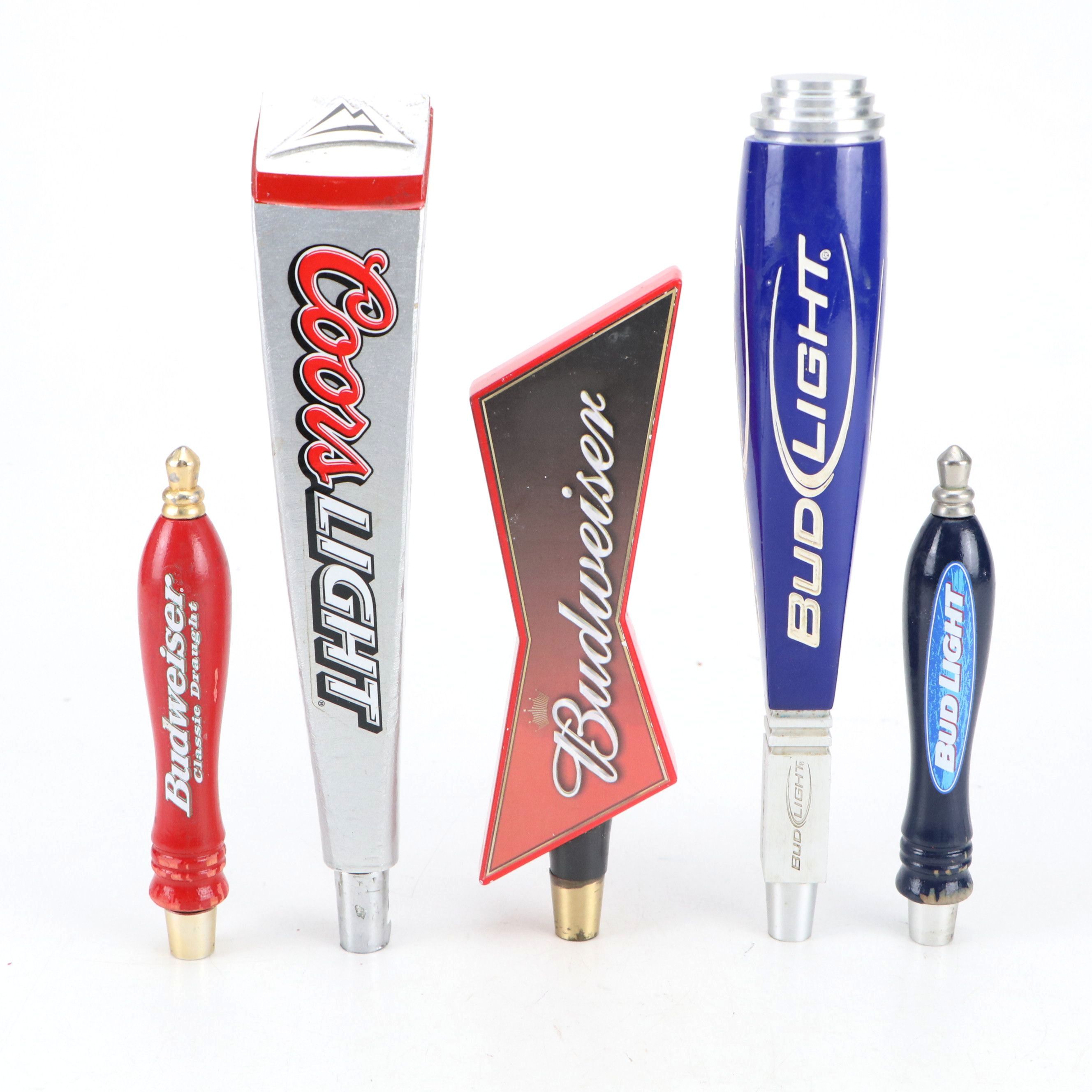 Budweiser, Coors Light, Bud Light and Other Beer Tap Handles