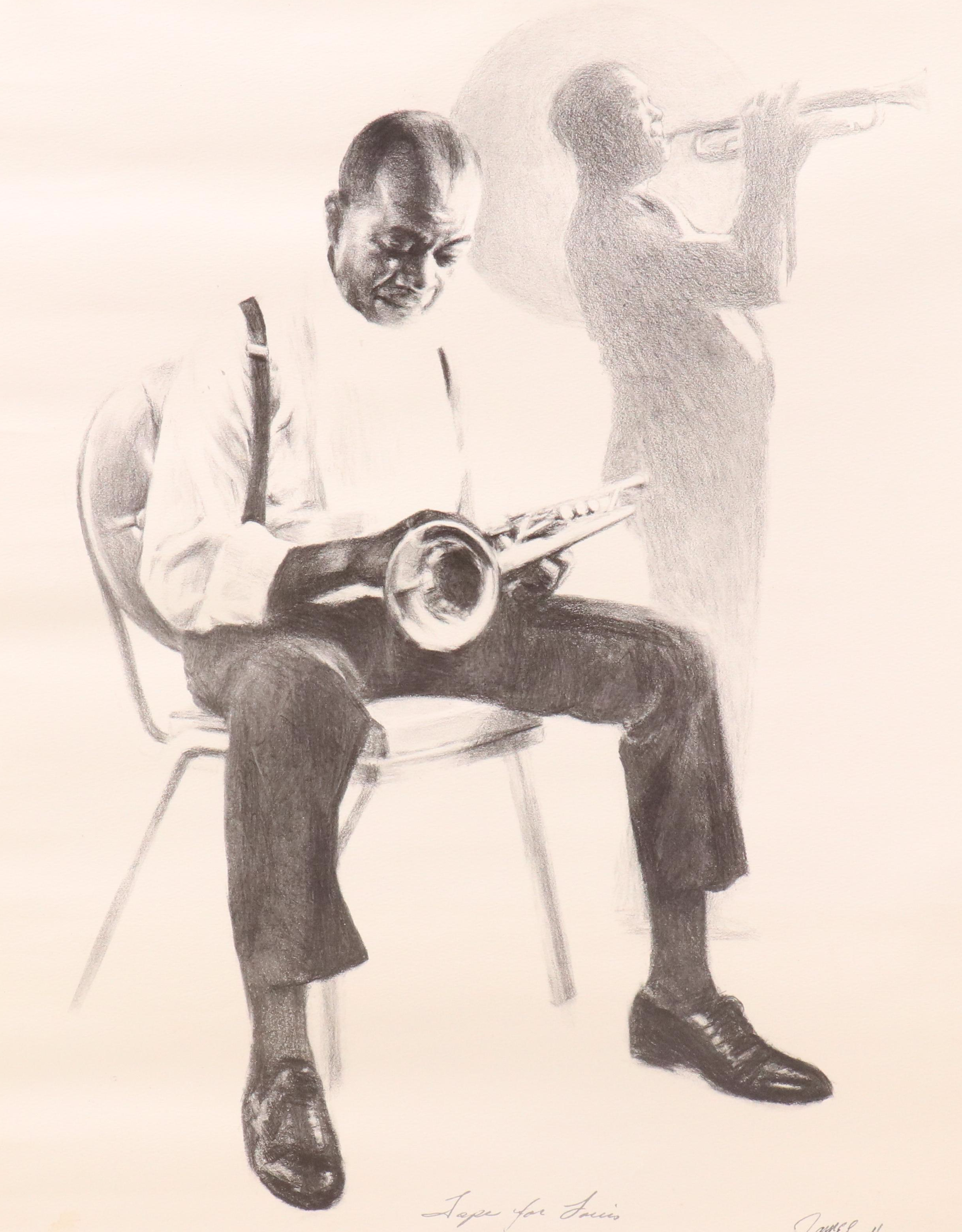 Offset Lithograph "Taps for Louis" After James Russell