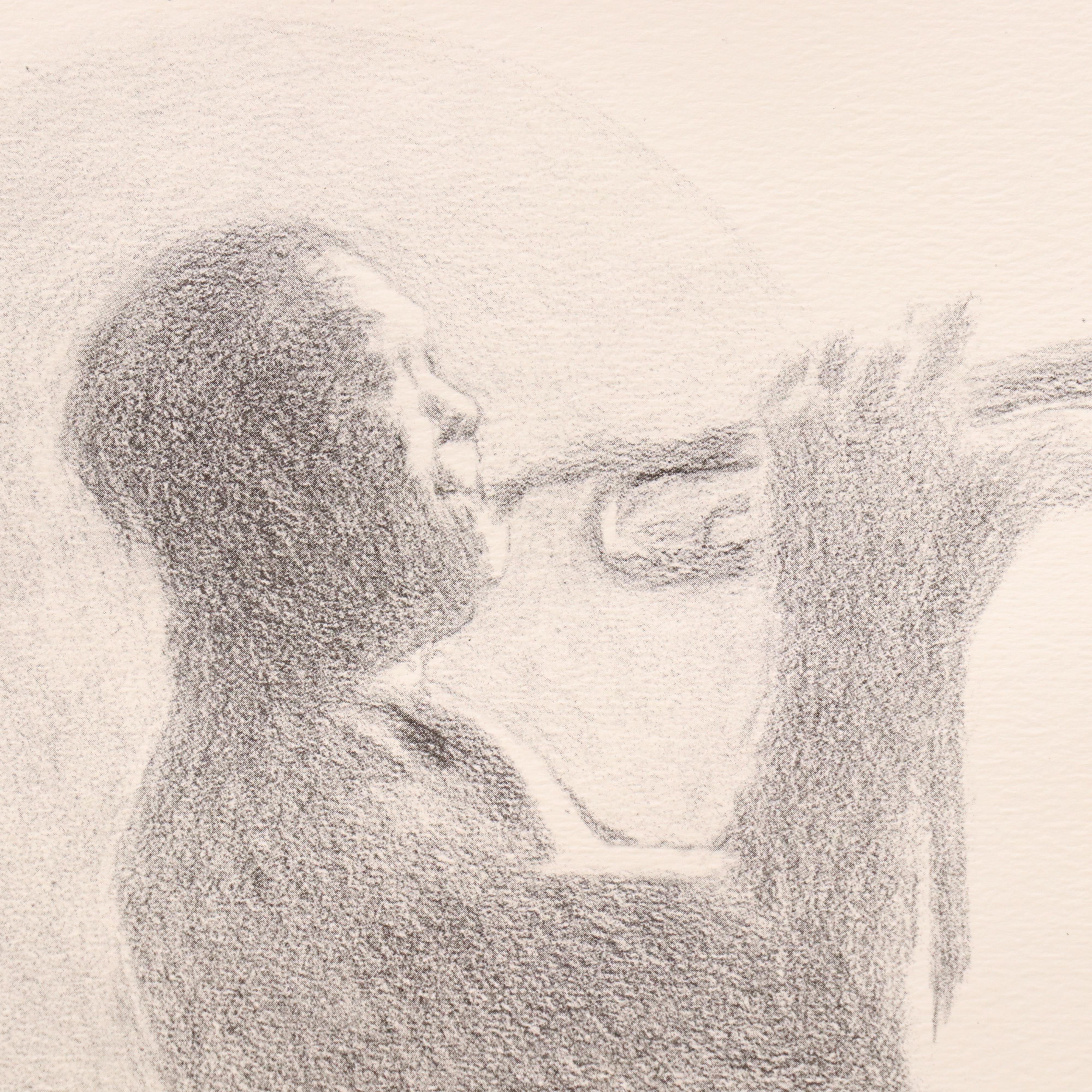 Offset Lithograph "Taps for Louis" After James Russell