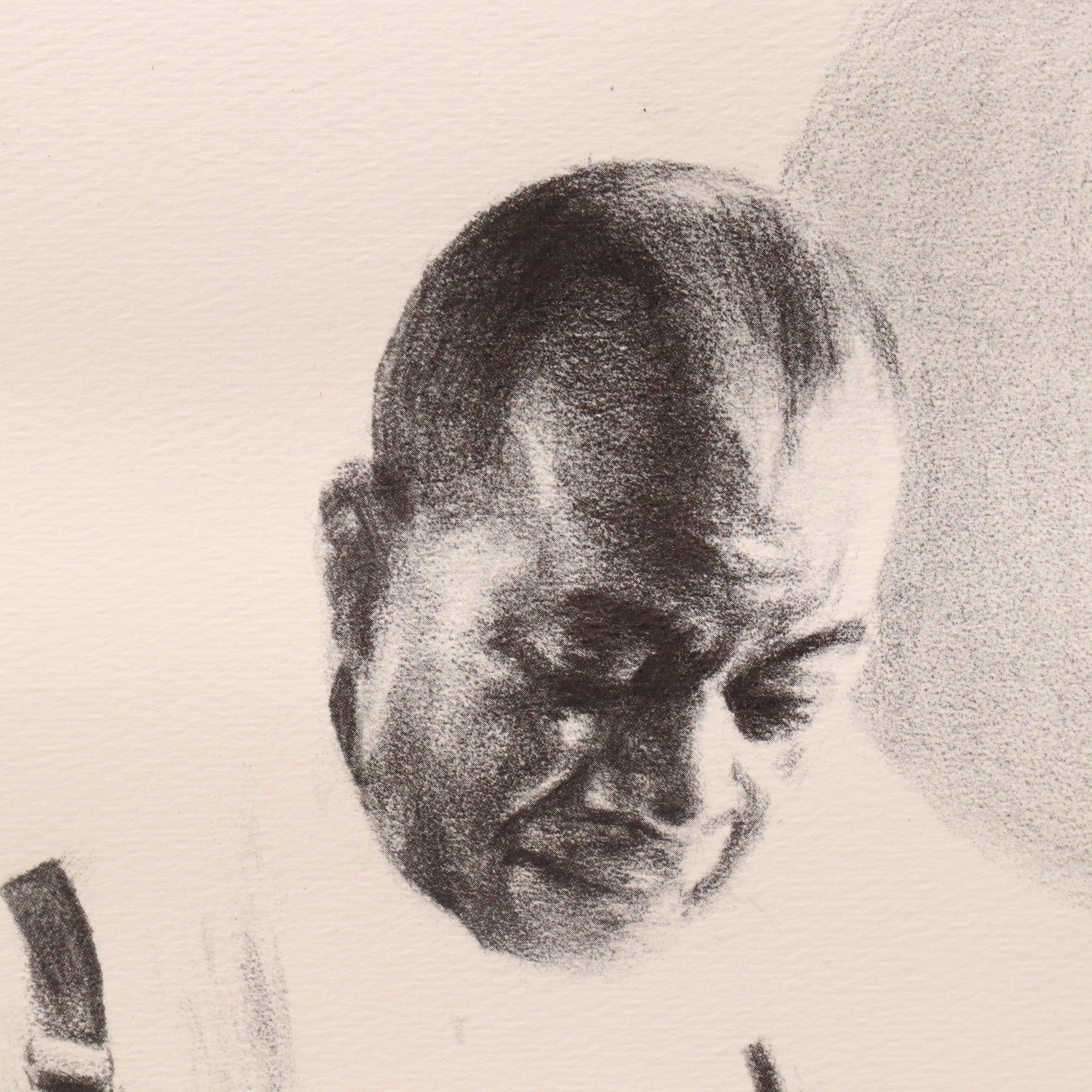 Offset Lithograph "Taps for Louis" After James Russell