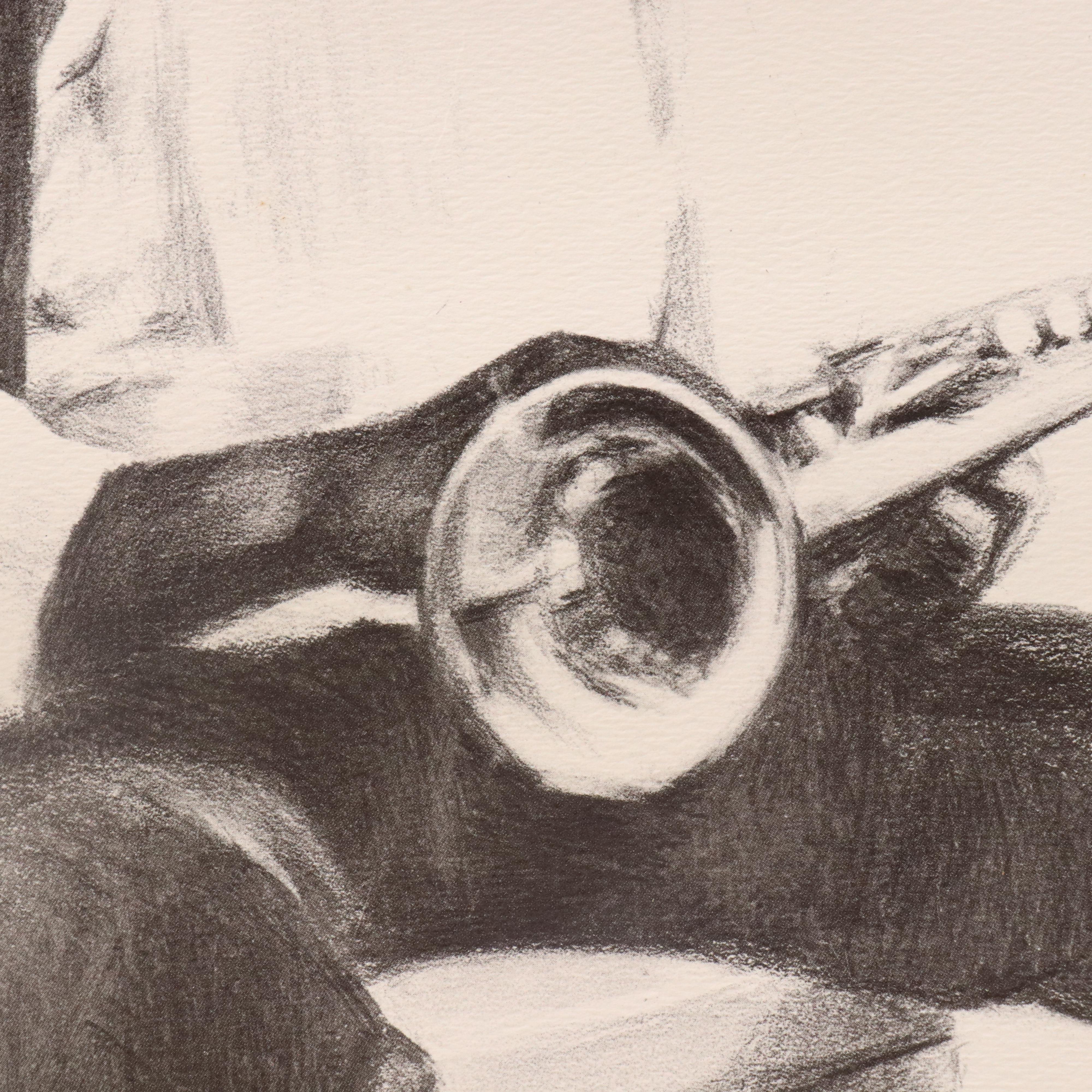 Offset Lithograph "Taps for Louis" After James Russell