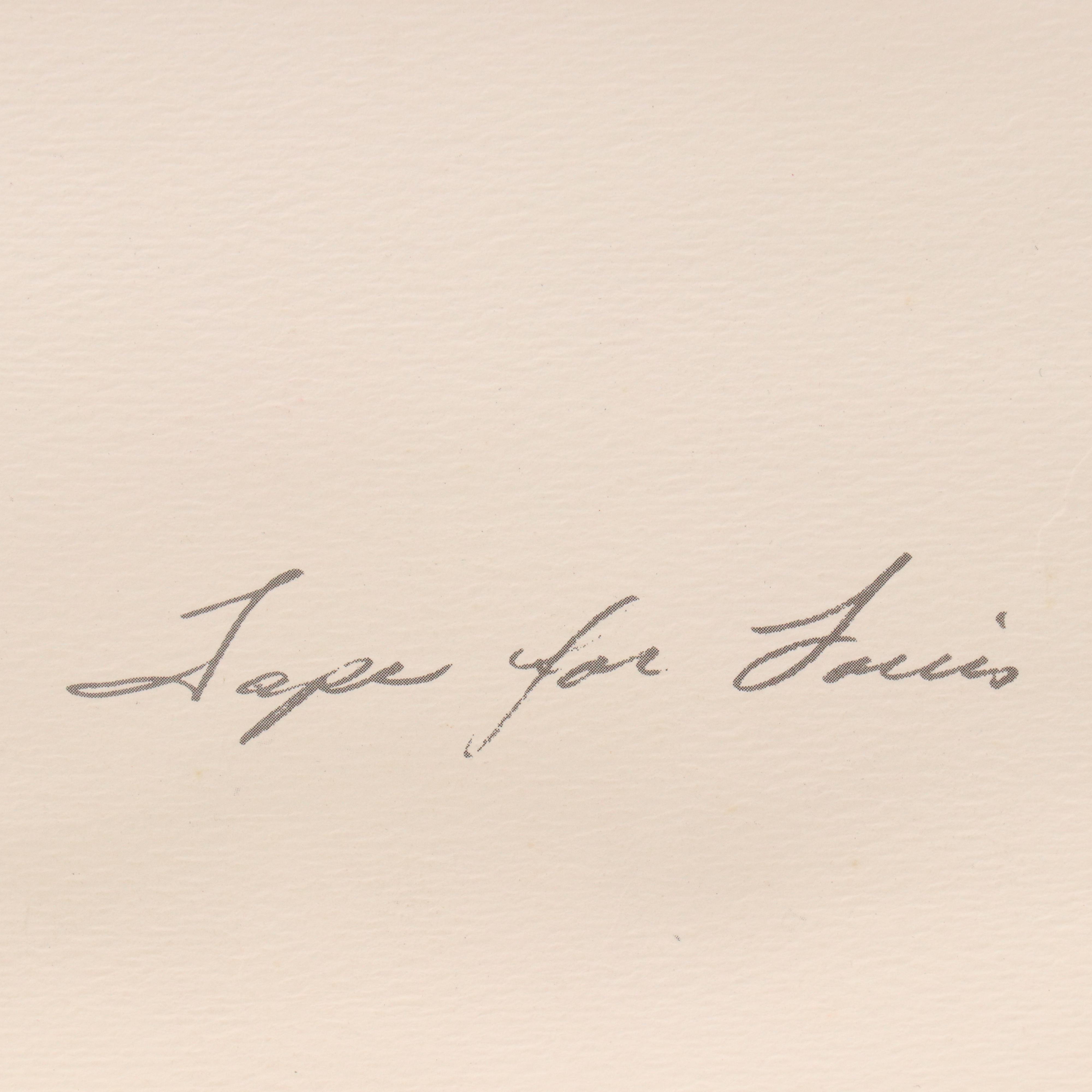 Offset Lithograph "Taps for Louis" After James Russell