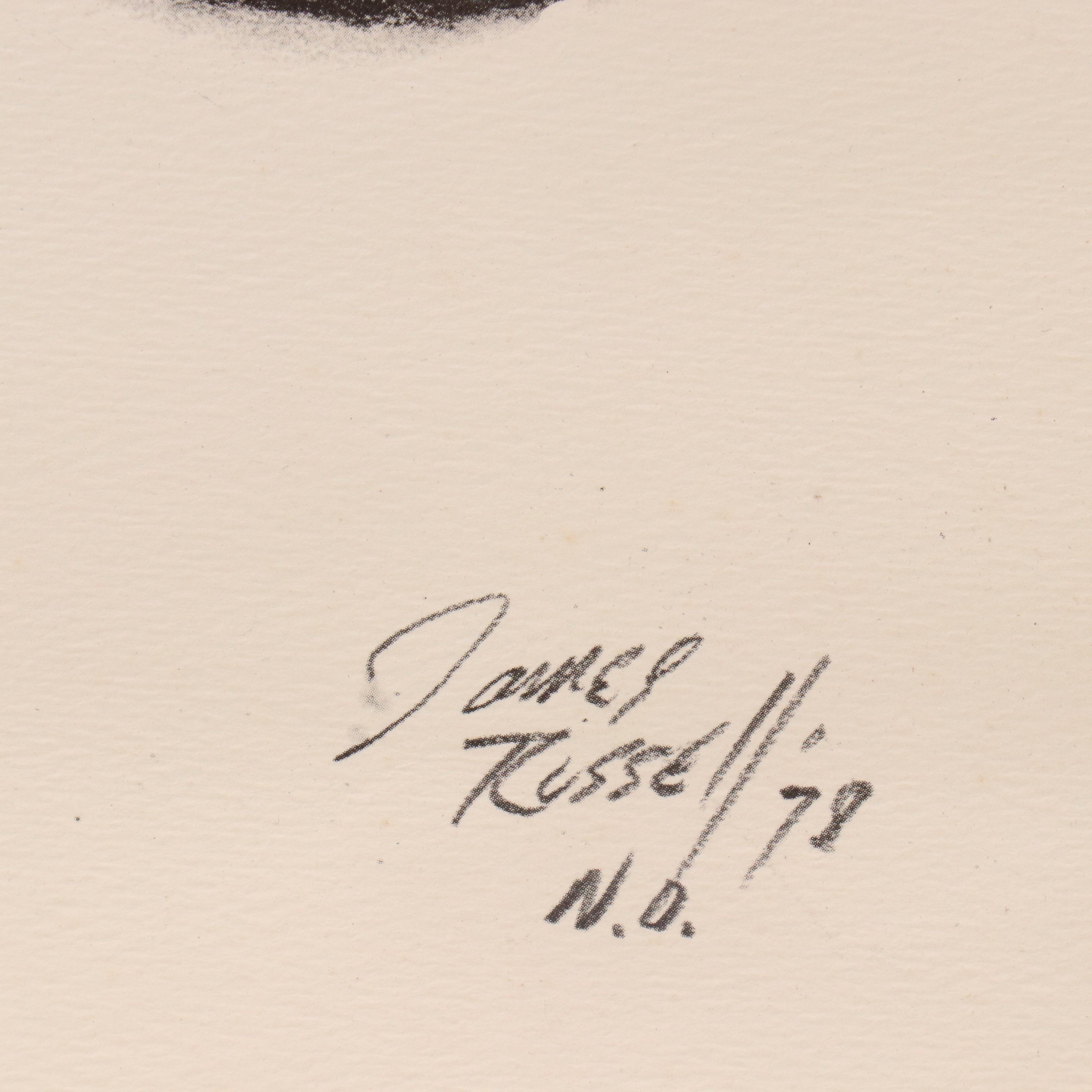 Offset Lithograph "Taps for Louis" After James Russell