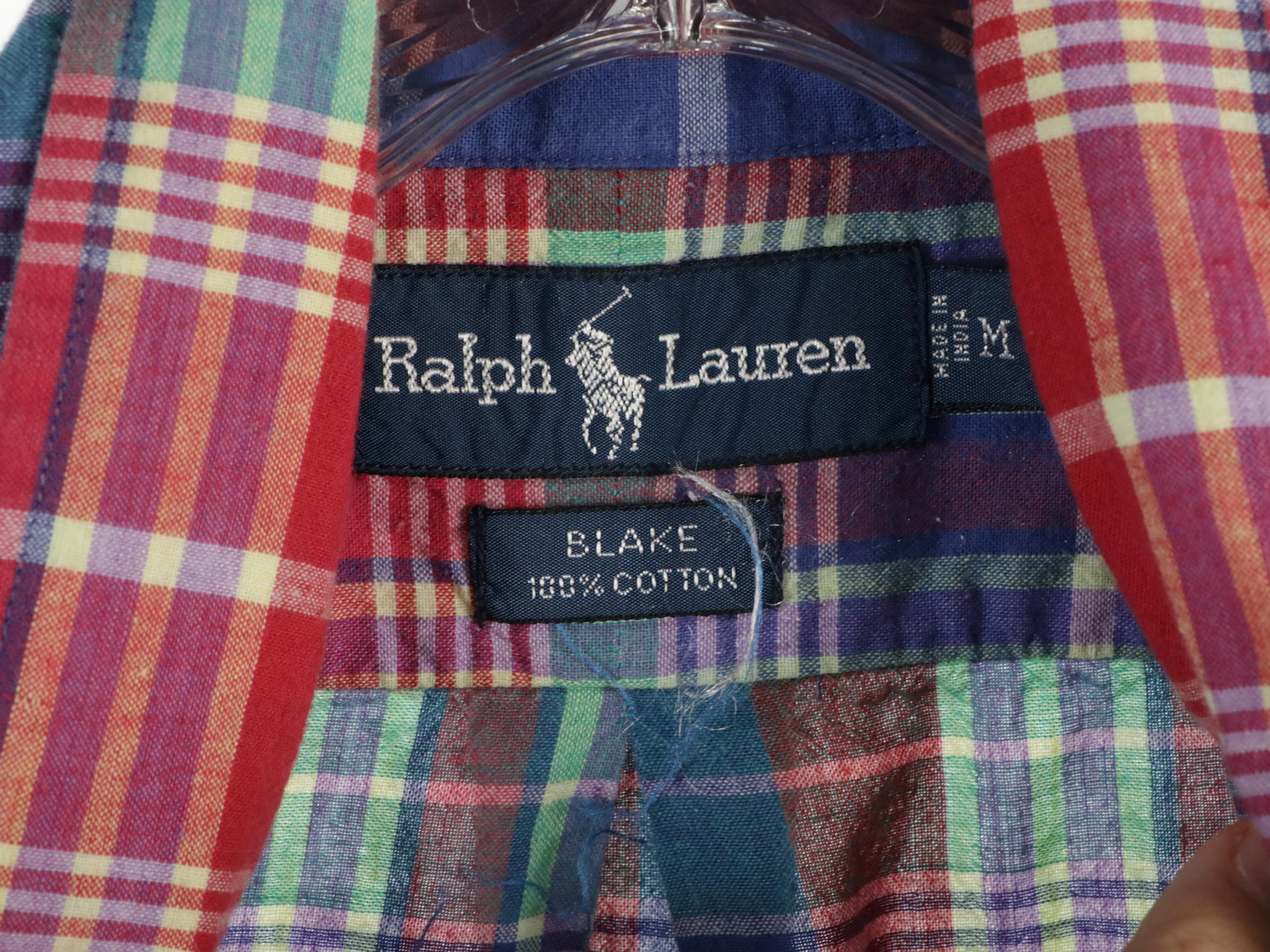 Men's Ralph Lauren and Brooks Brother Cotton Button-Down Shirts