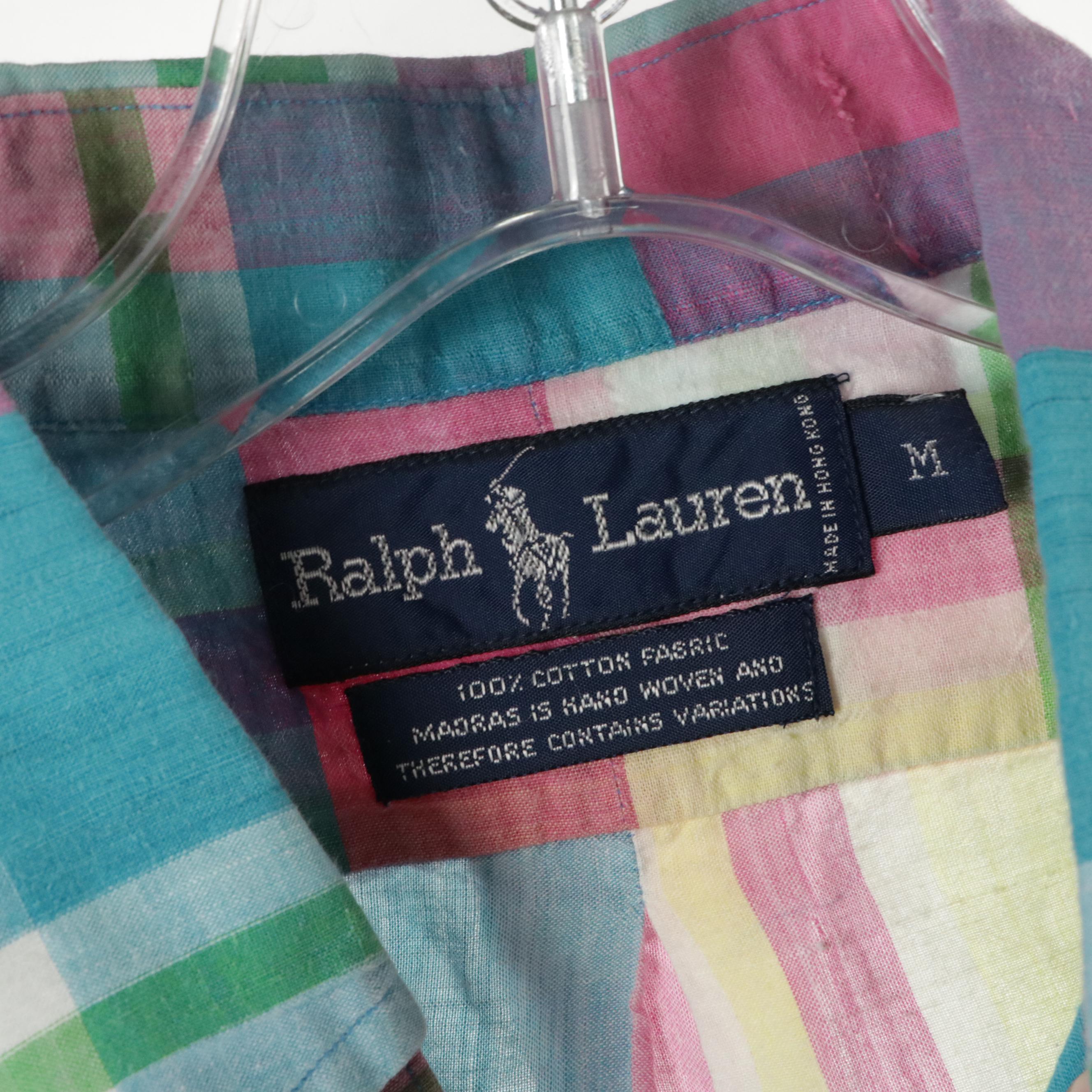 Men's Ralph Lauren and Brooks Brother Cotton Button-Down Shirts