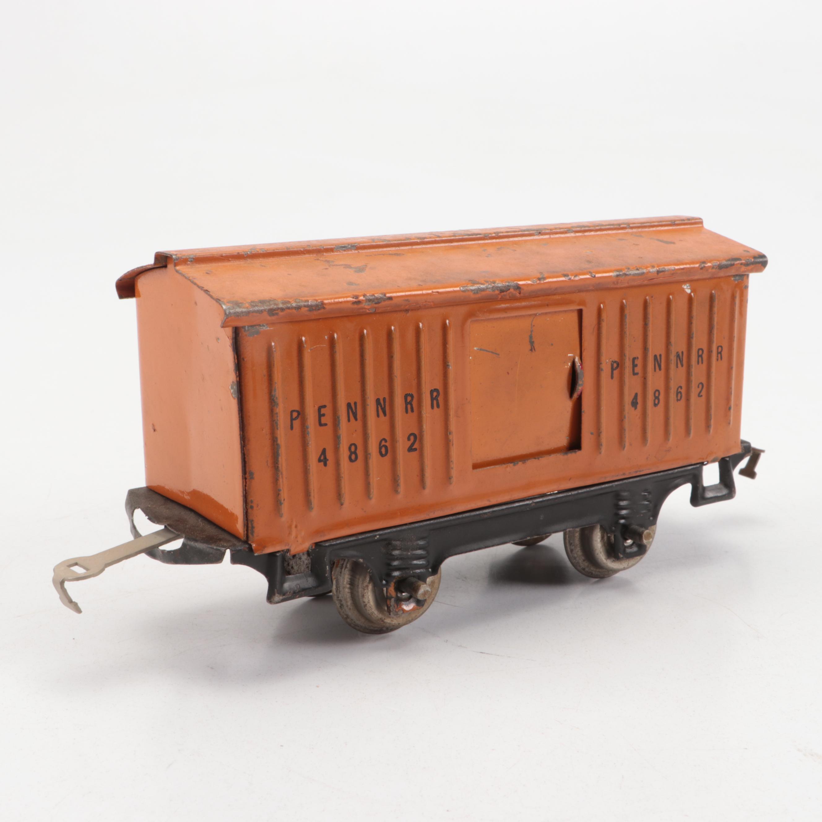 Lionel "O" Gauge with Other Train Cars and Donald Duck Conductor Figurine