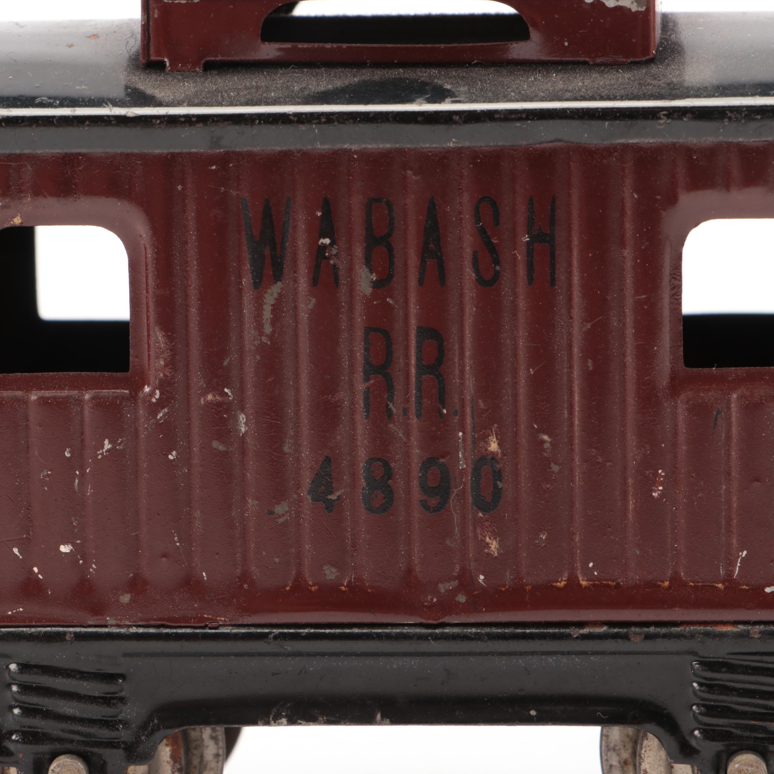 Lionel "O" Gauge with Other Train Cars and Donald Duck Conductor Figurine