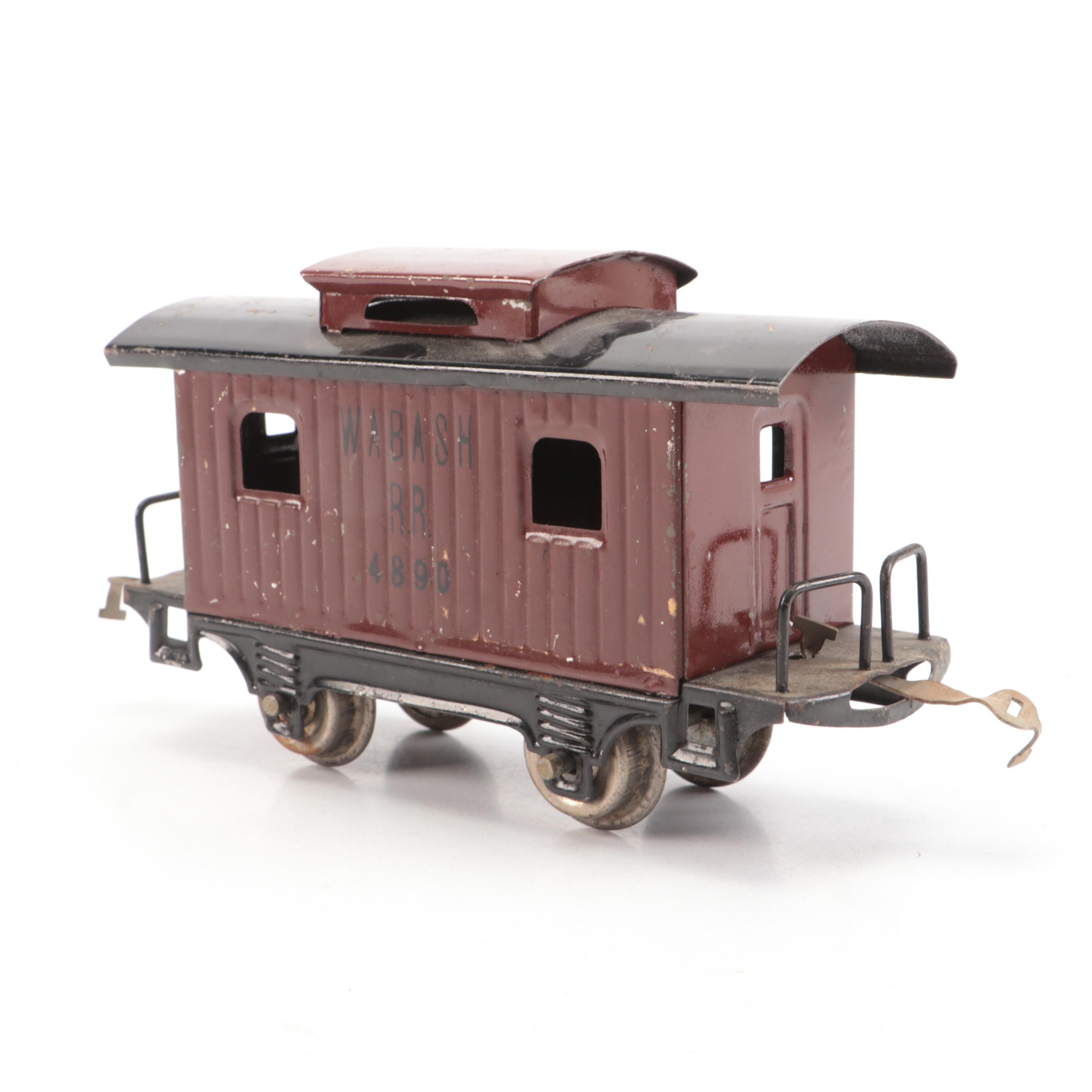 Lionel "O" Gauge with Other Train Cars and Donald Duck Conductor Figurine