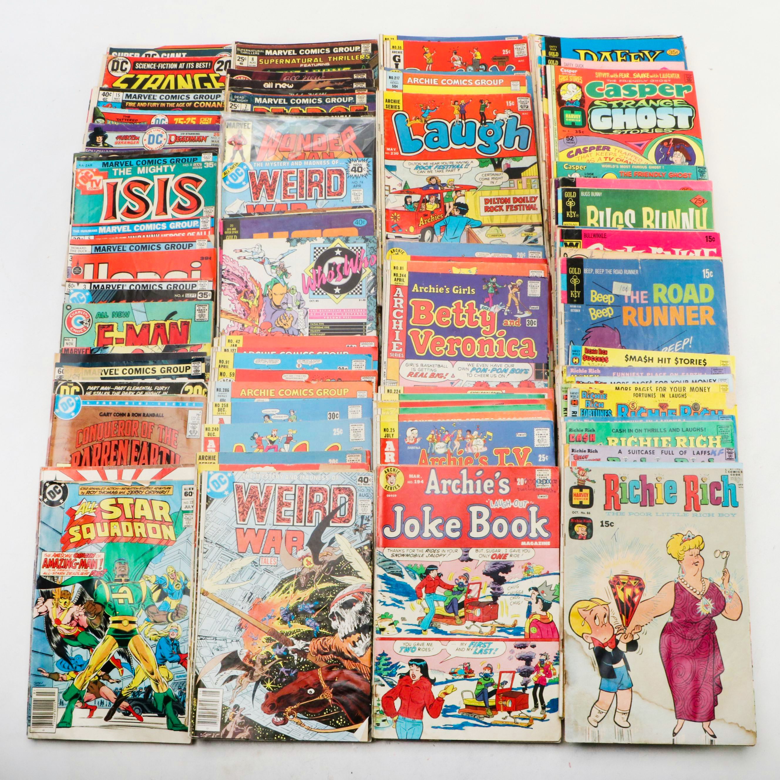 Silver-Bronze Age Comic Books Featuring "Sad Sack", "Archie", and More