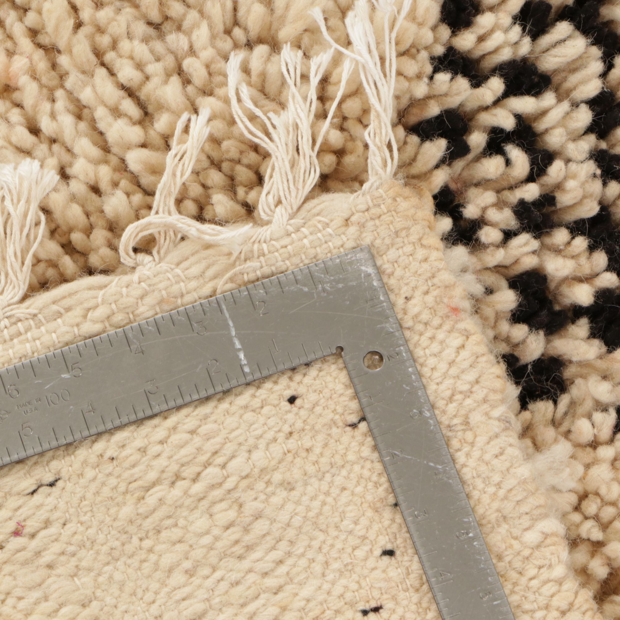 Three Hand-Knotted Moroccan Berber Accent Rugs