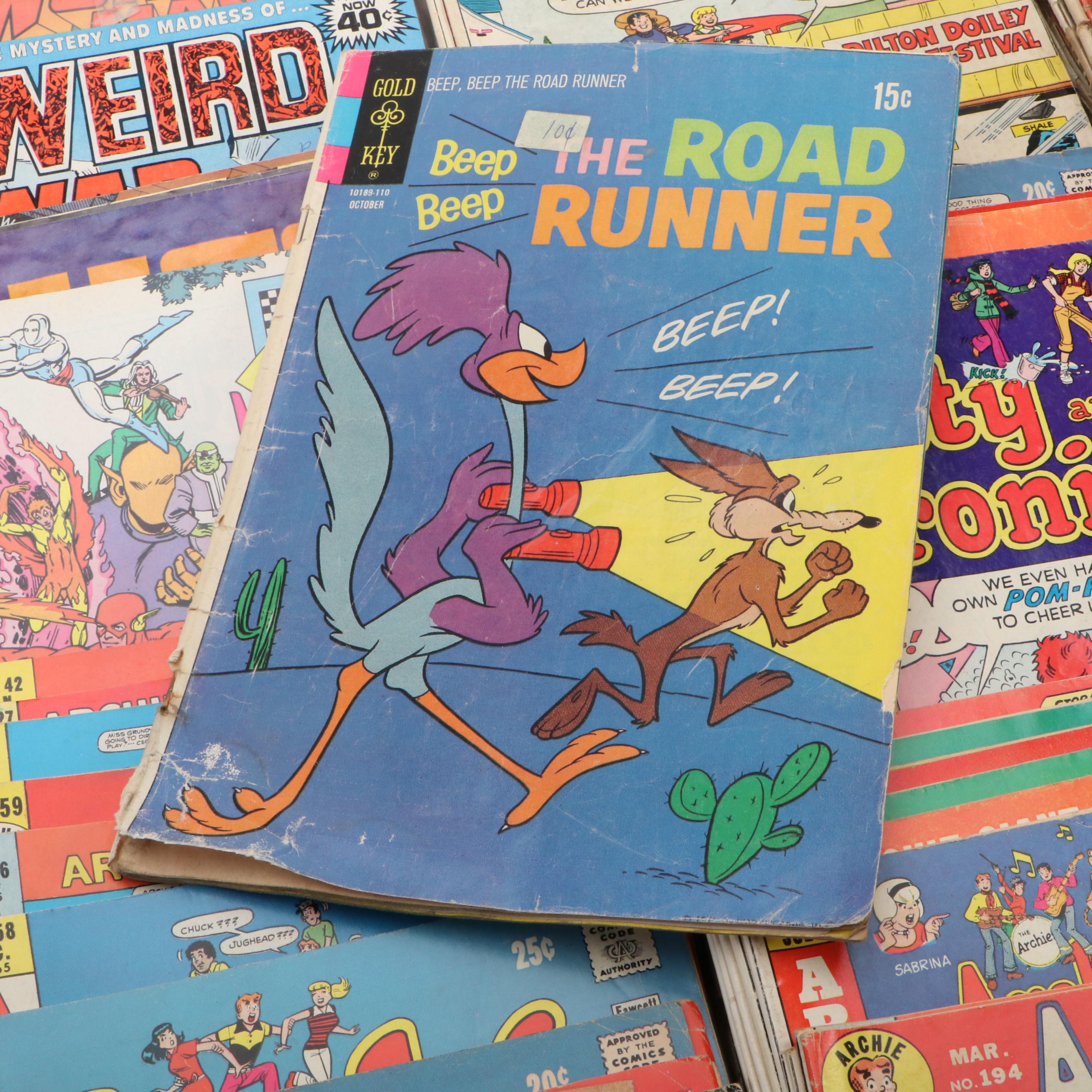 Silver-Bronze Age Comic Books Featuring "Sad Sack", "Archie", and More