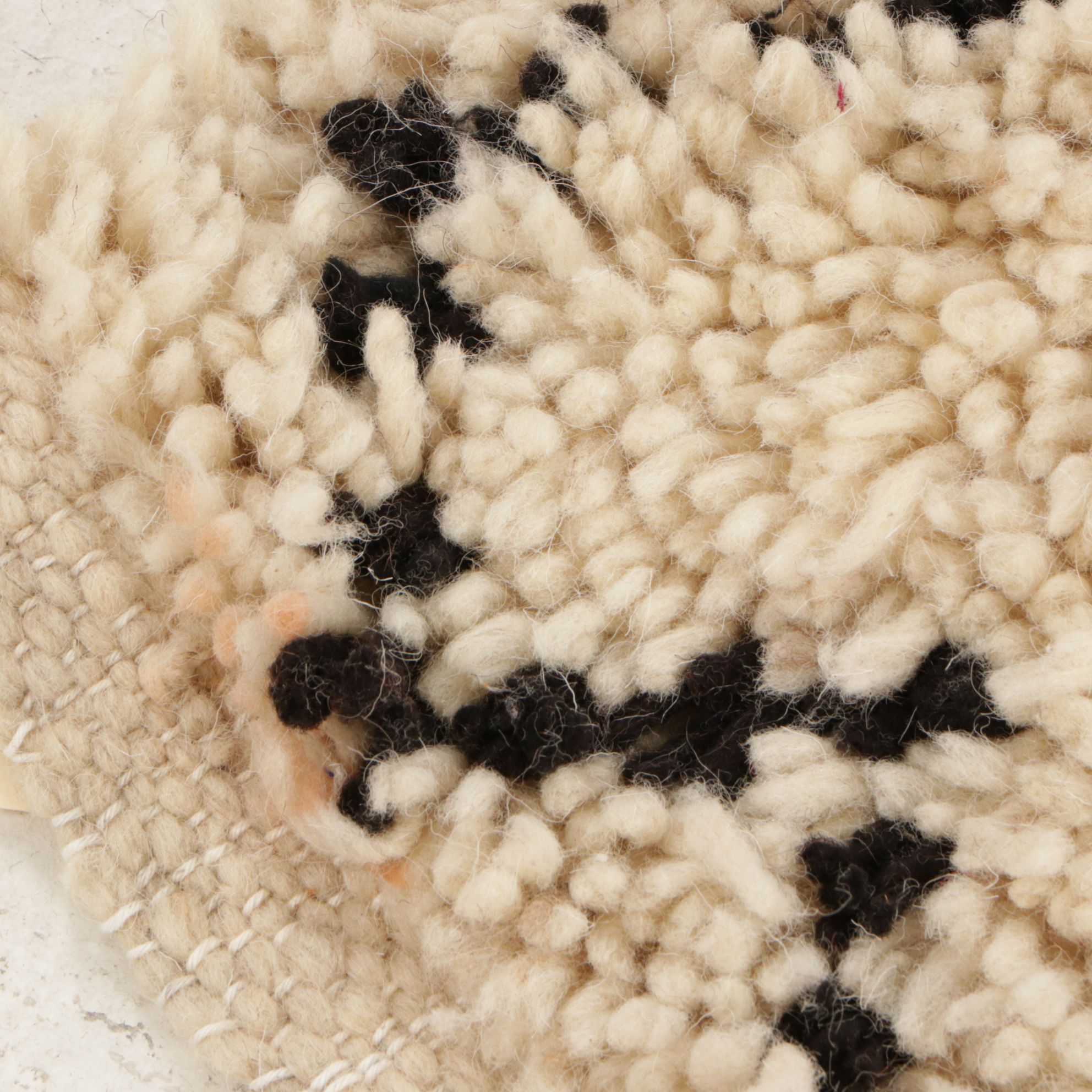 Three Hand-Knotted Moroccan Berber Accent Rugs