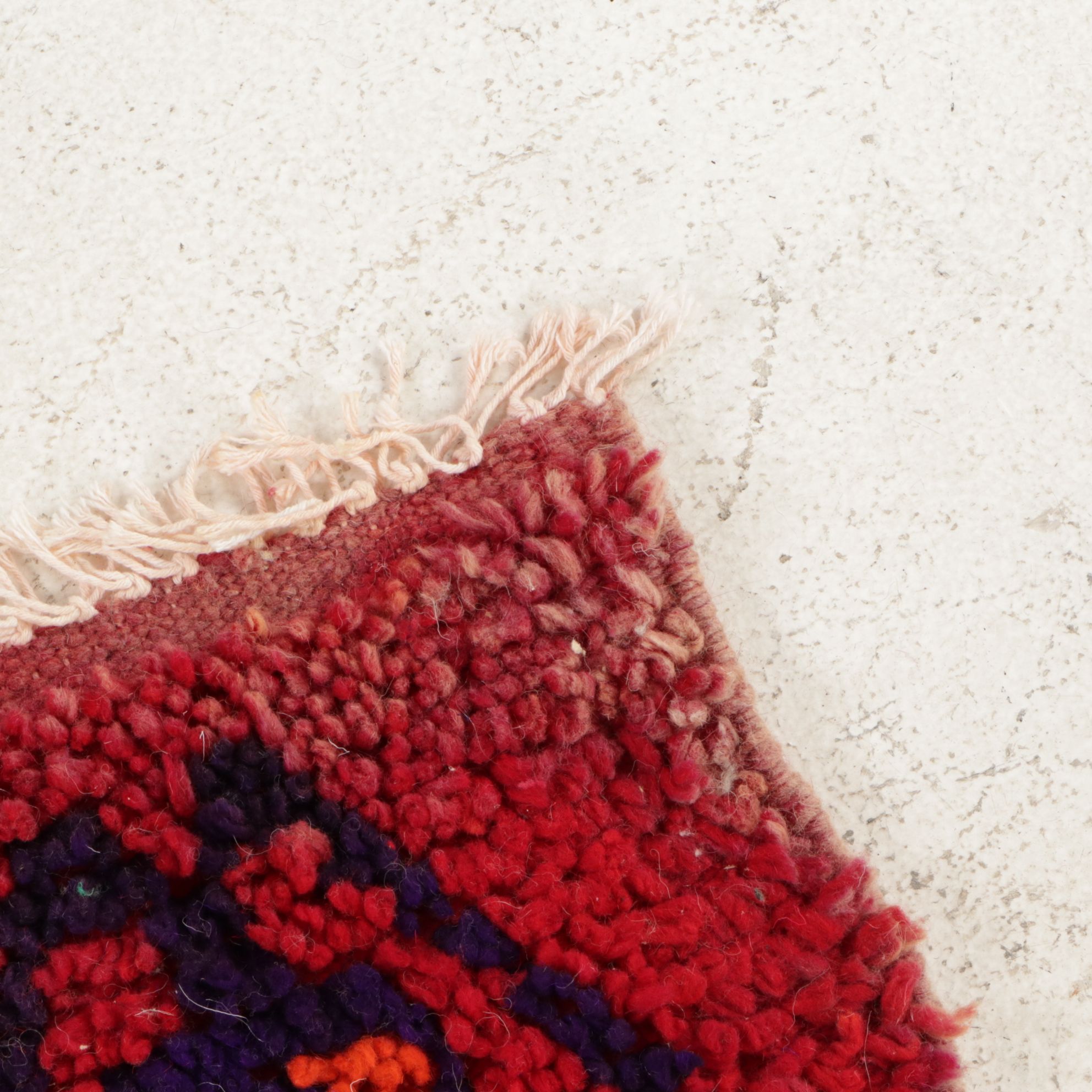 Three Hand-Knotted Moroccan Berber Accent Rugs