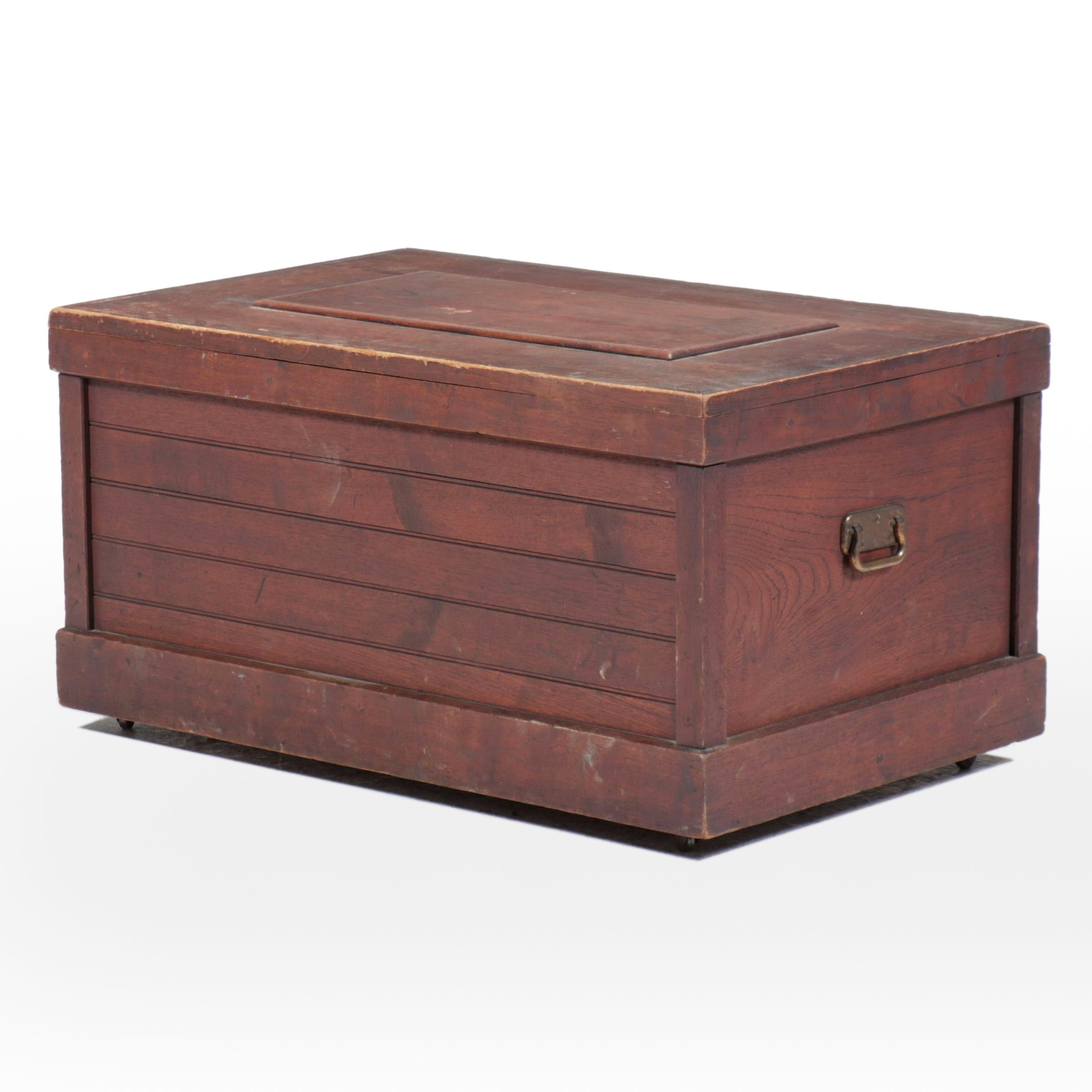 Campaign Style Wooden Trunk