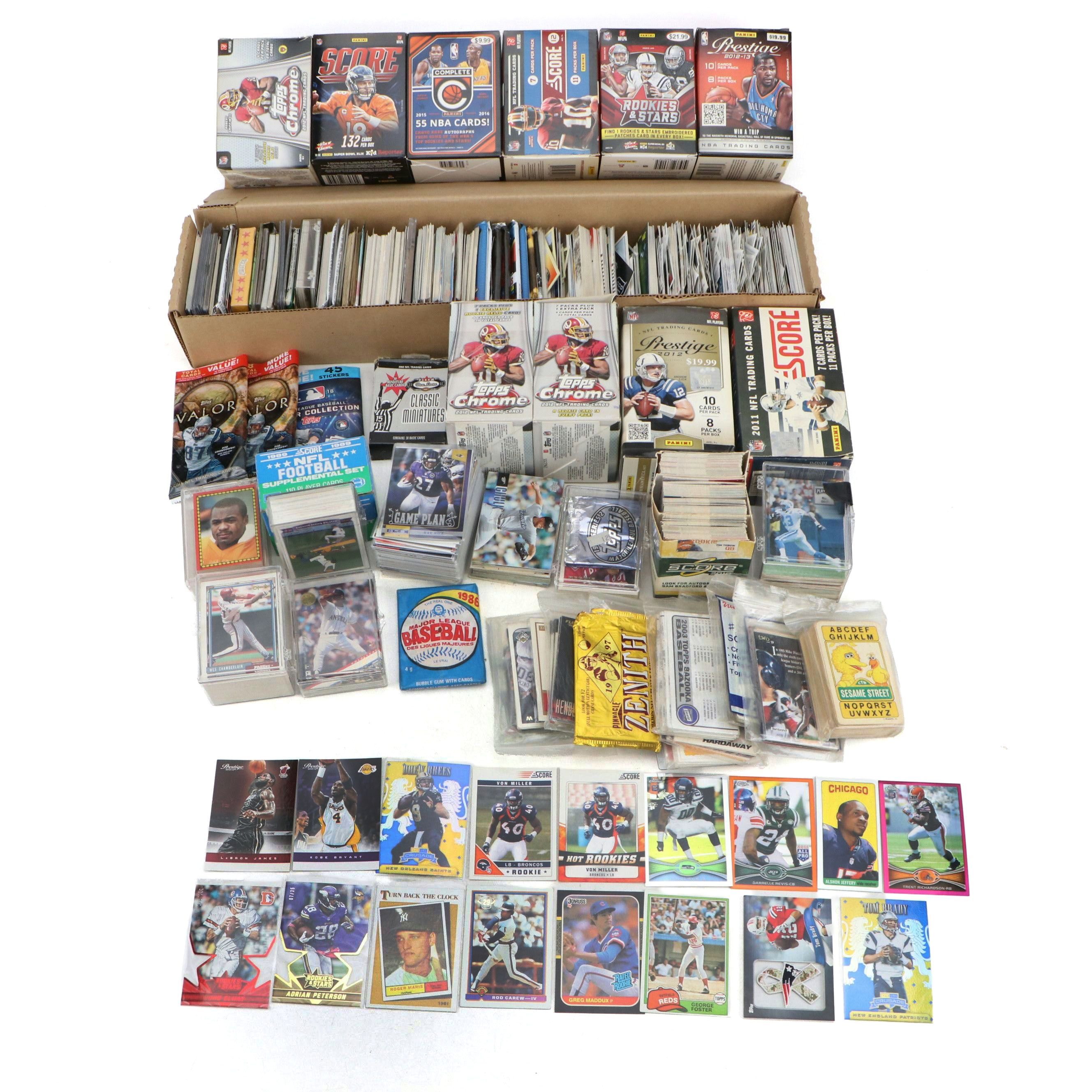 Topps with Other Sports Cards Featuring Tom Brady Commemorative Patch and More