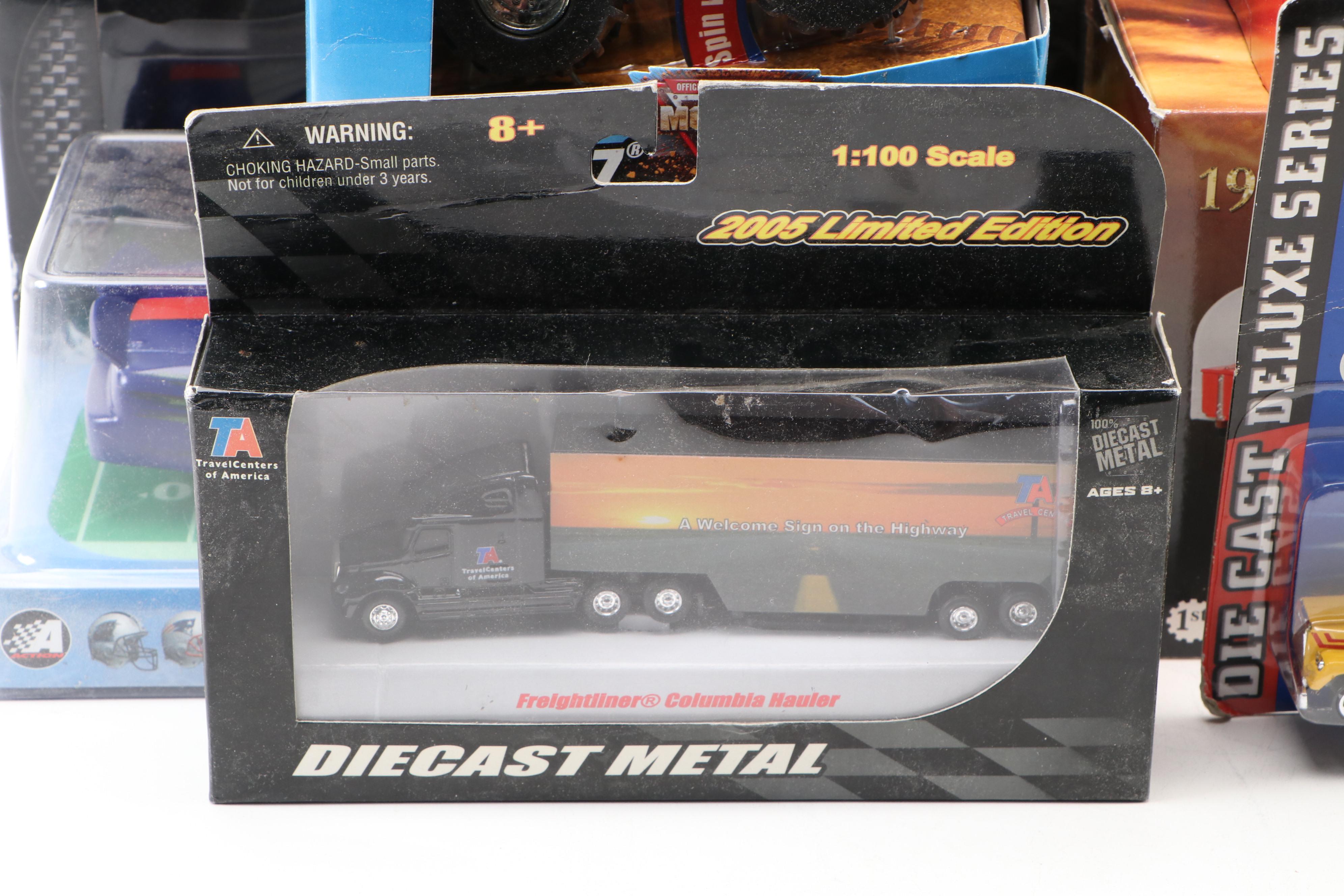 Maisto, Citgo, and Other Toy Trucks with Toy Cars, Late 20th-Early 21st Century