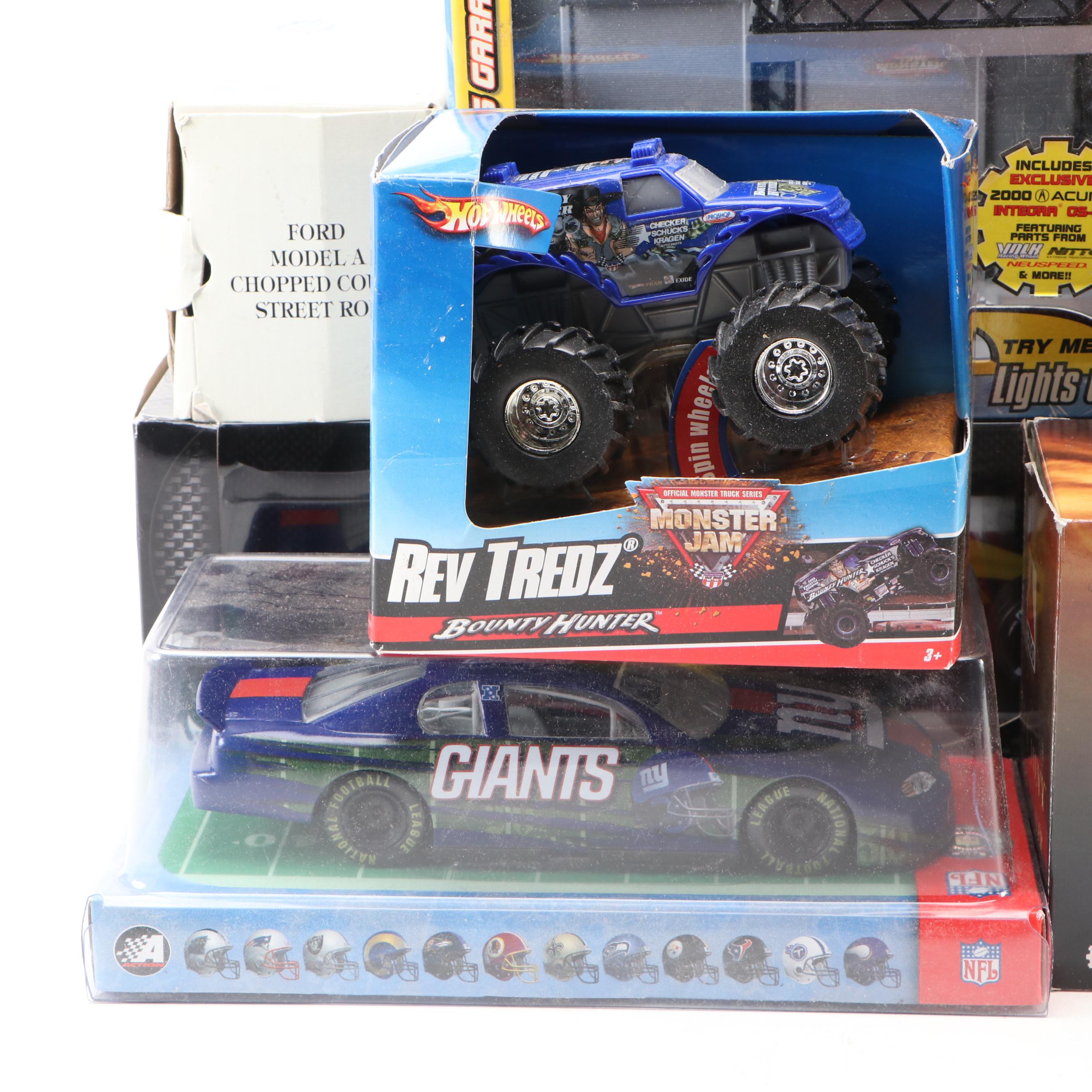 Maisto, Citgo, and Other Toy Trucks with Toy Cars, Late 20th-Early 21st Century