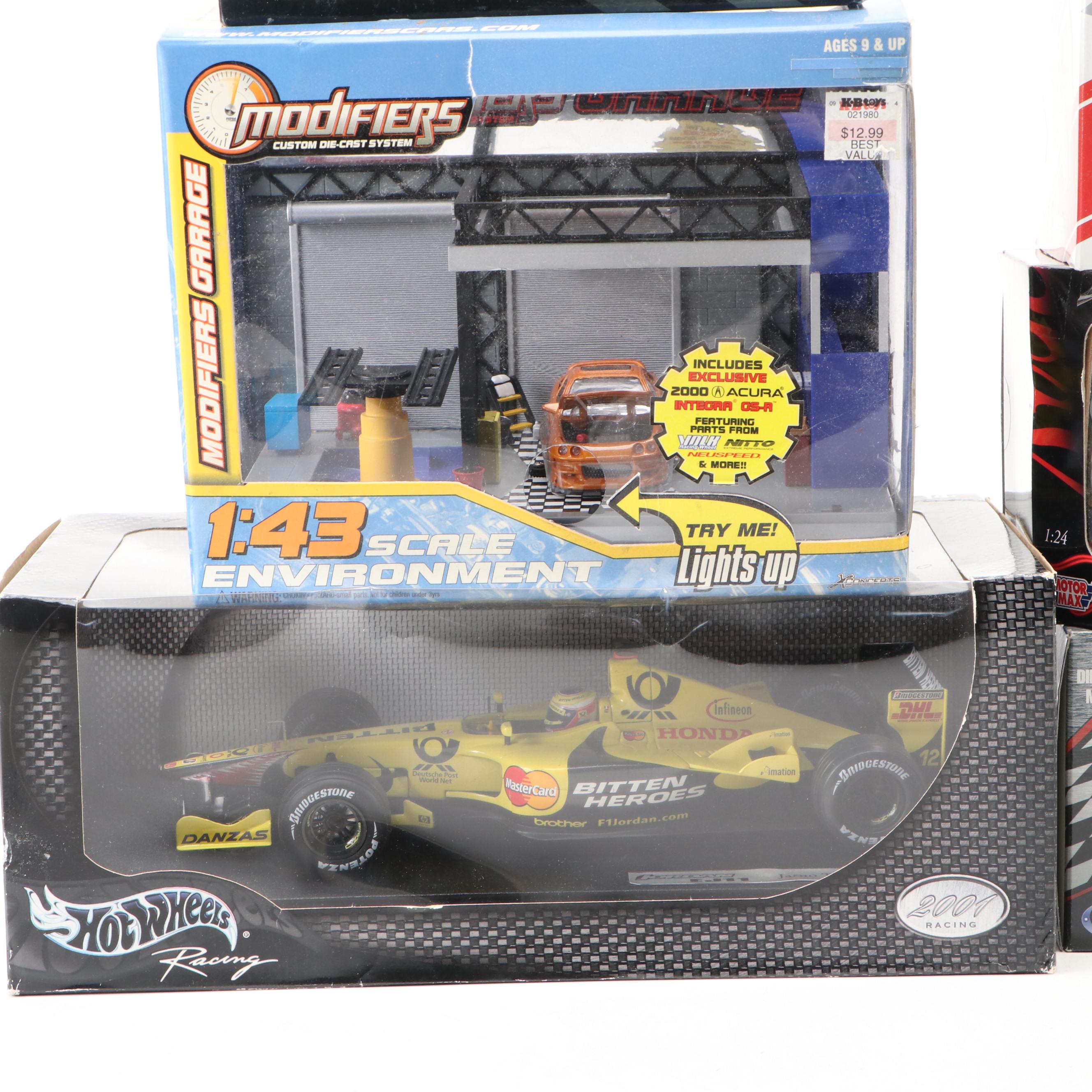 Maisto, Citgo, and Other Toy Trucks with Toy Cars, Late 20th-Early 21st Century