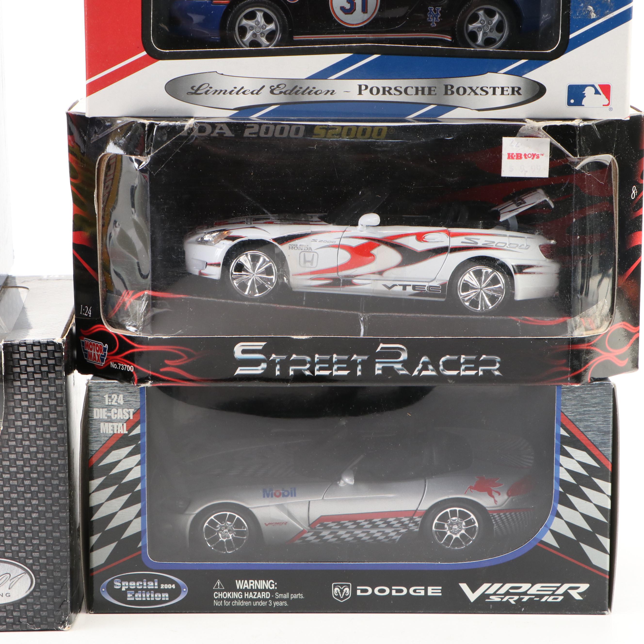 Maisto, Citgo, and Other Toy Trucks with Toy Cars, Late 20th-Early 21st Century