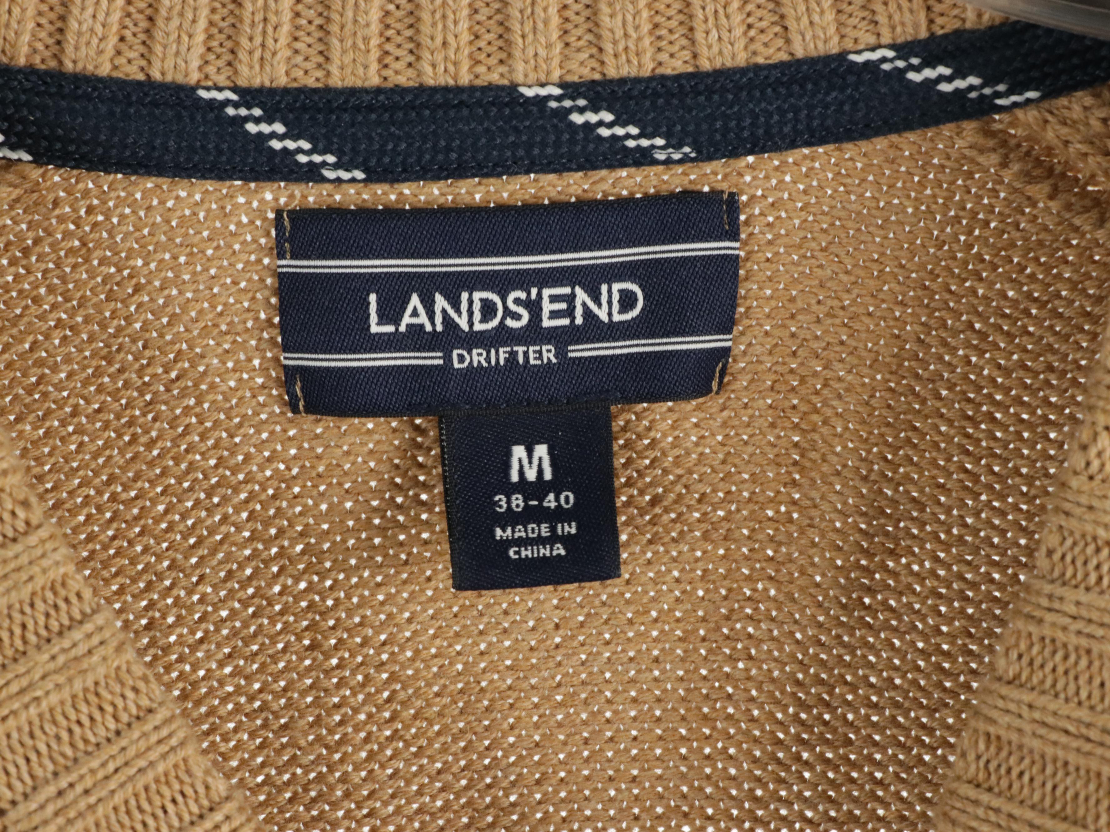 Men's Charter Club and Lands' End Cotton Knit Sweaters, Brooks Brothers Pullover