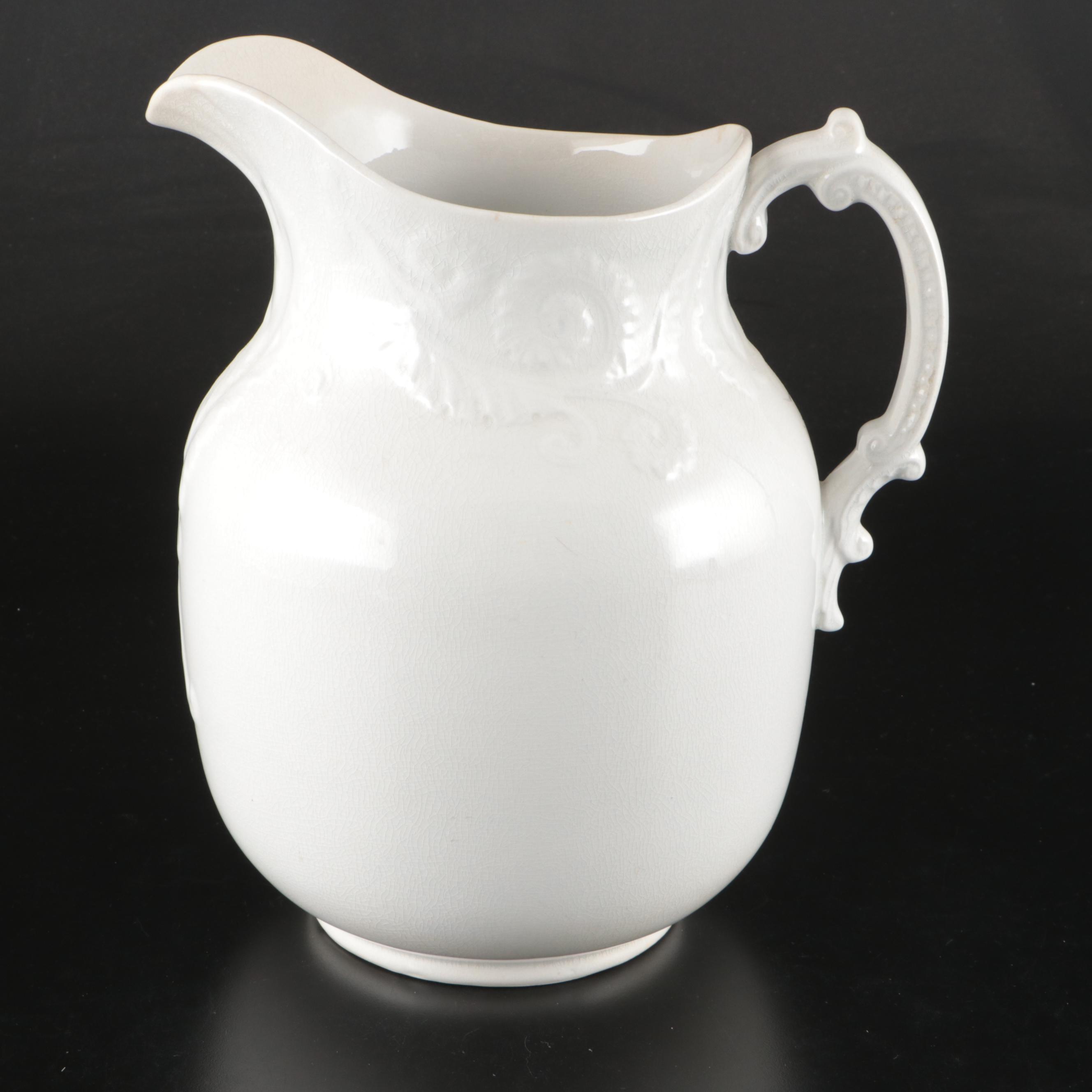 Canonburg Ceramic Basin with ELP Co. Ceramic Pitcher
