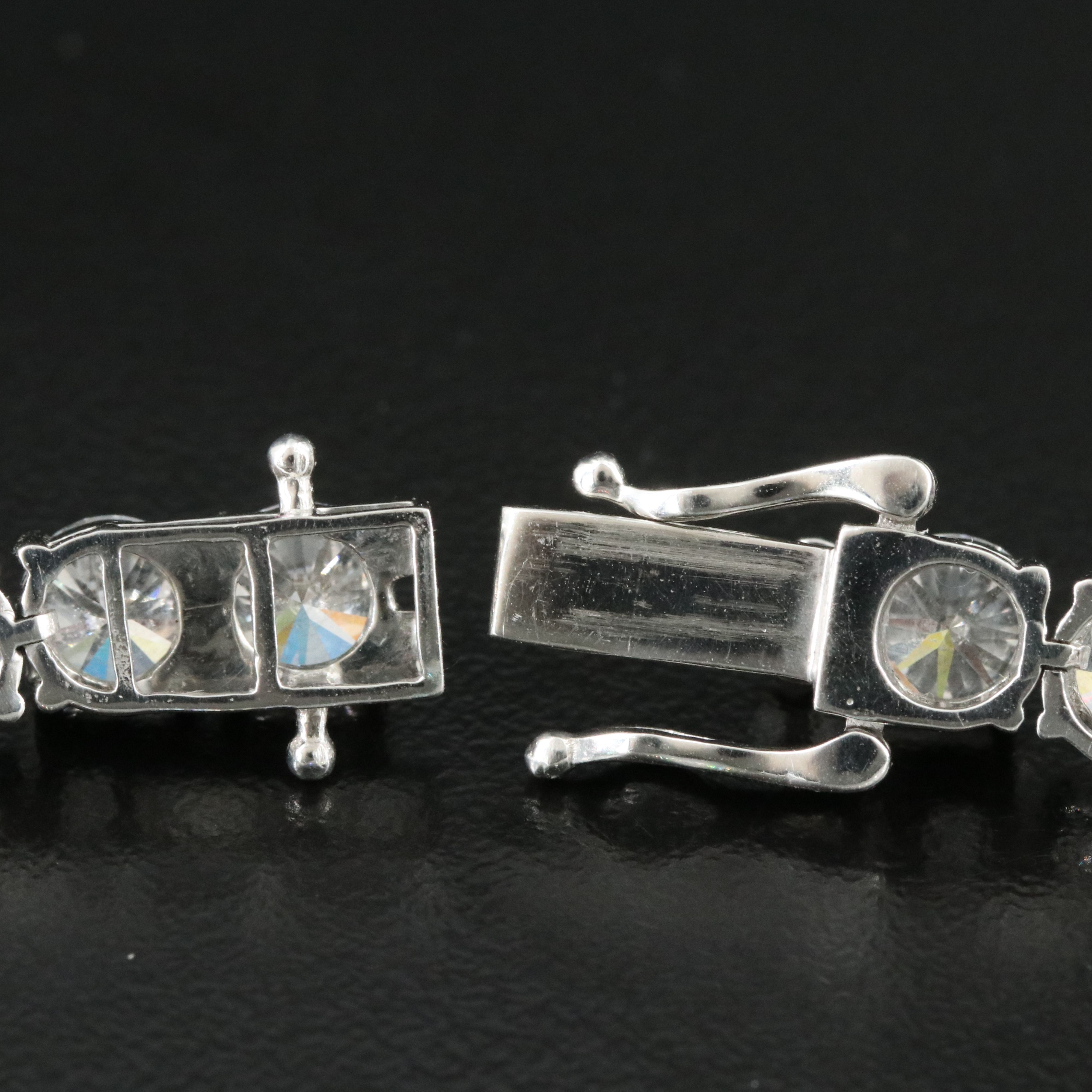 Platinum 15.88 CTW Lab Grown Diamond Line Bracelet