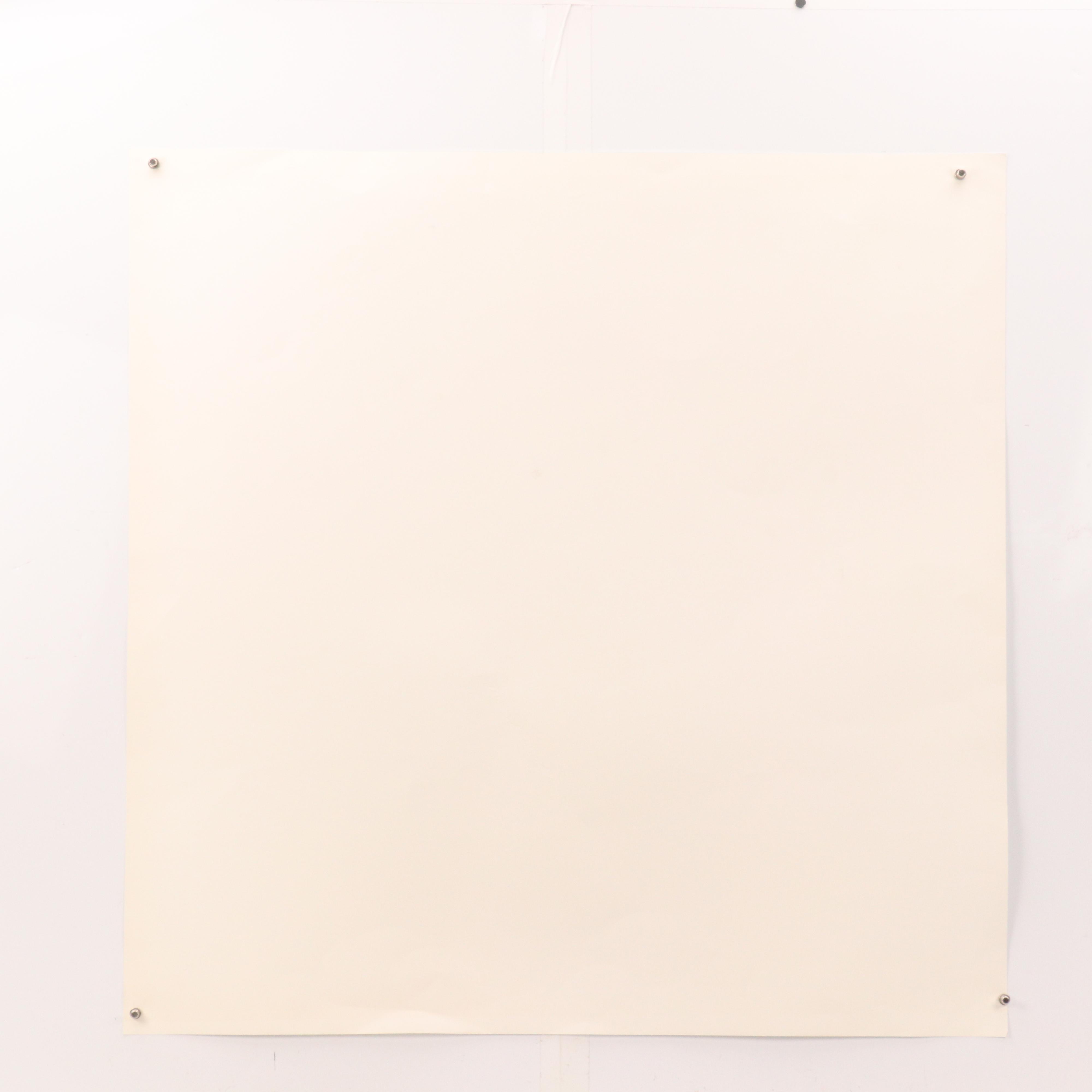 Thomas Whelan Benton Abstract Serigraph "Earthline Red," 1981