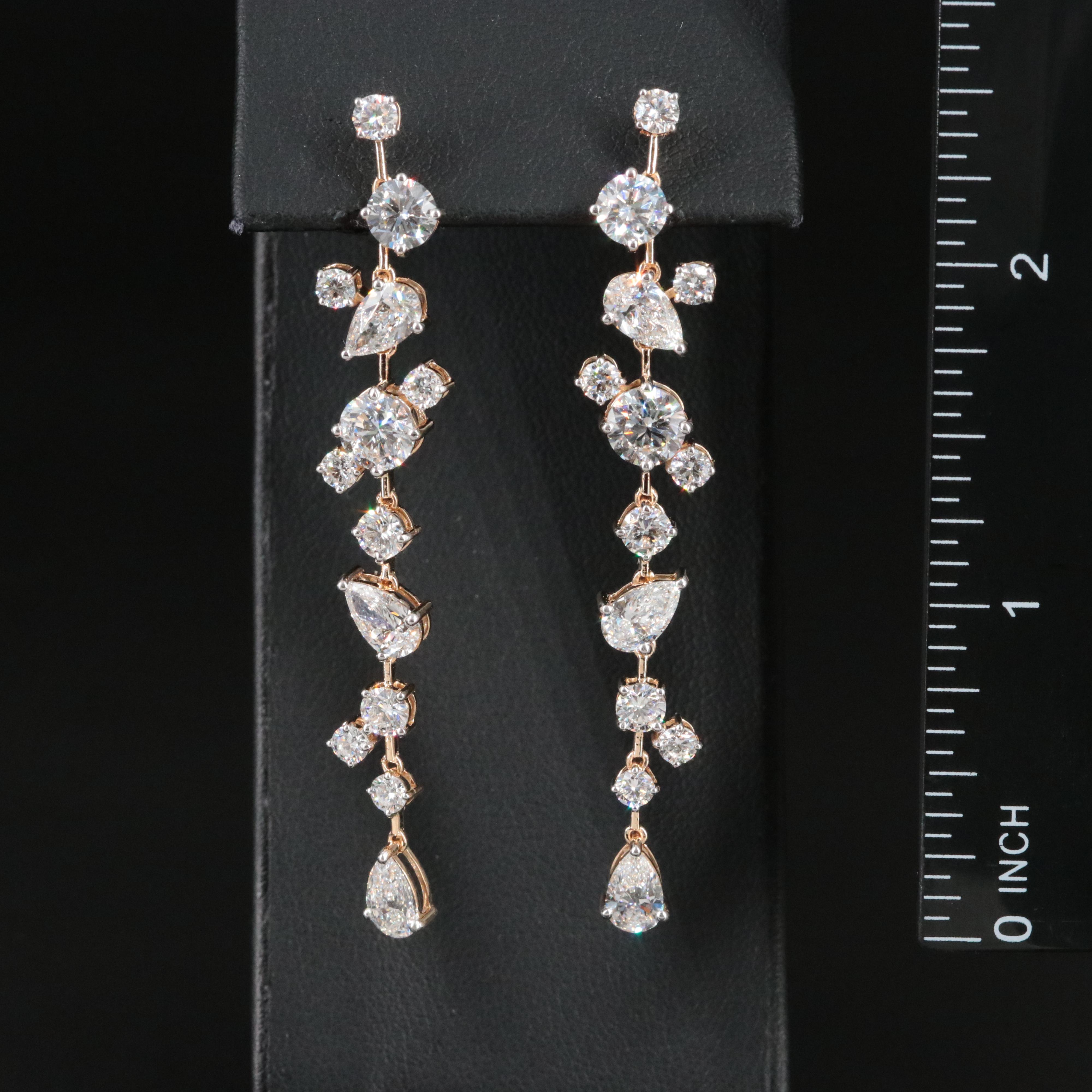 14K 7.73 CTW Lab Grown Diamond Earrings