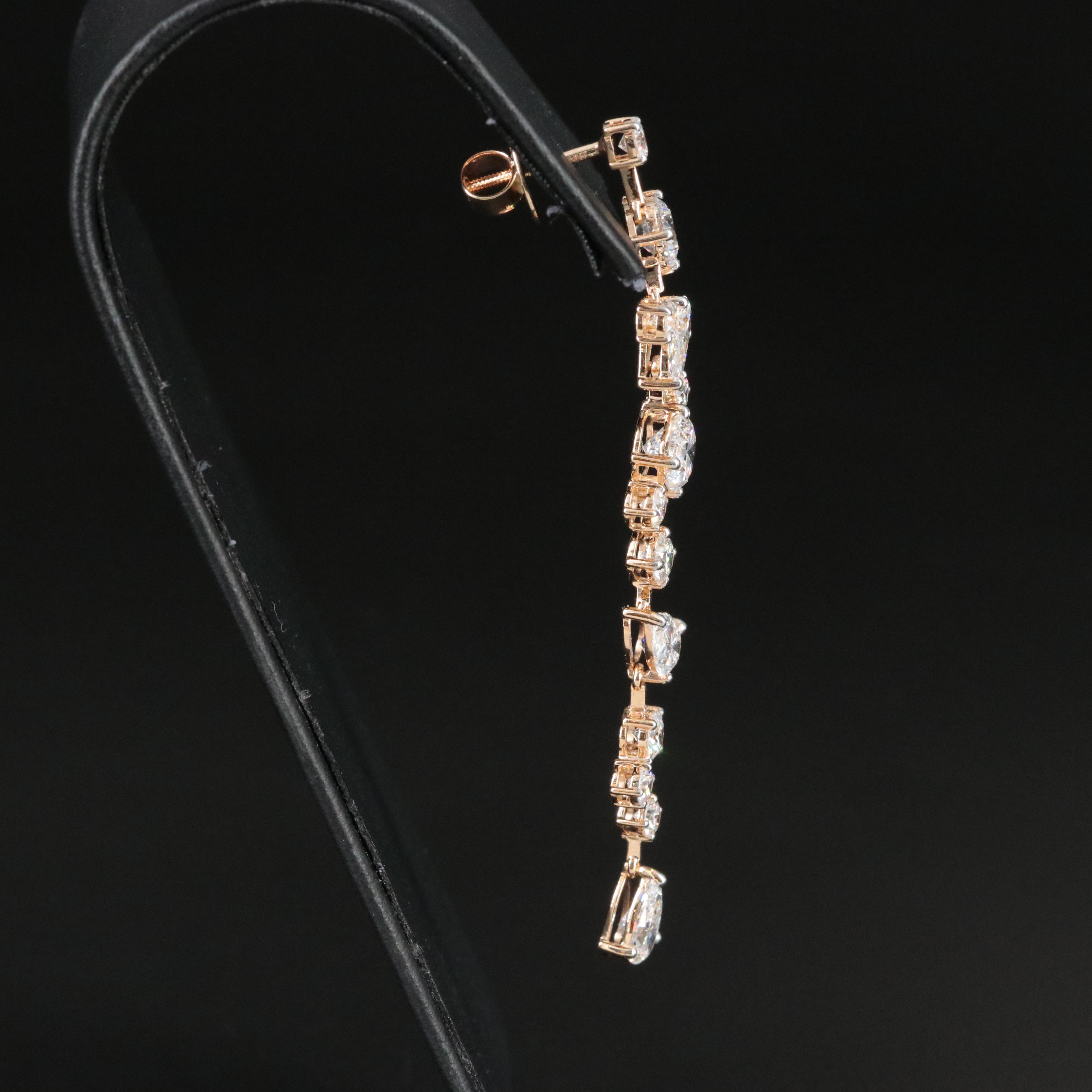 14K 7.73 CTW Lab Grown Diamond Earrings