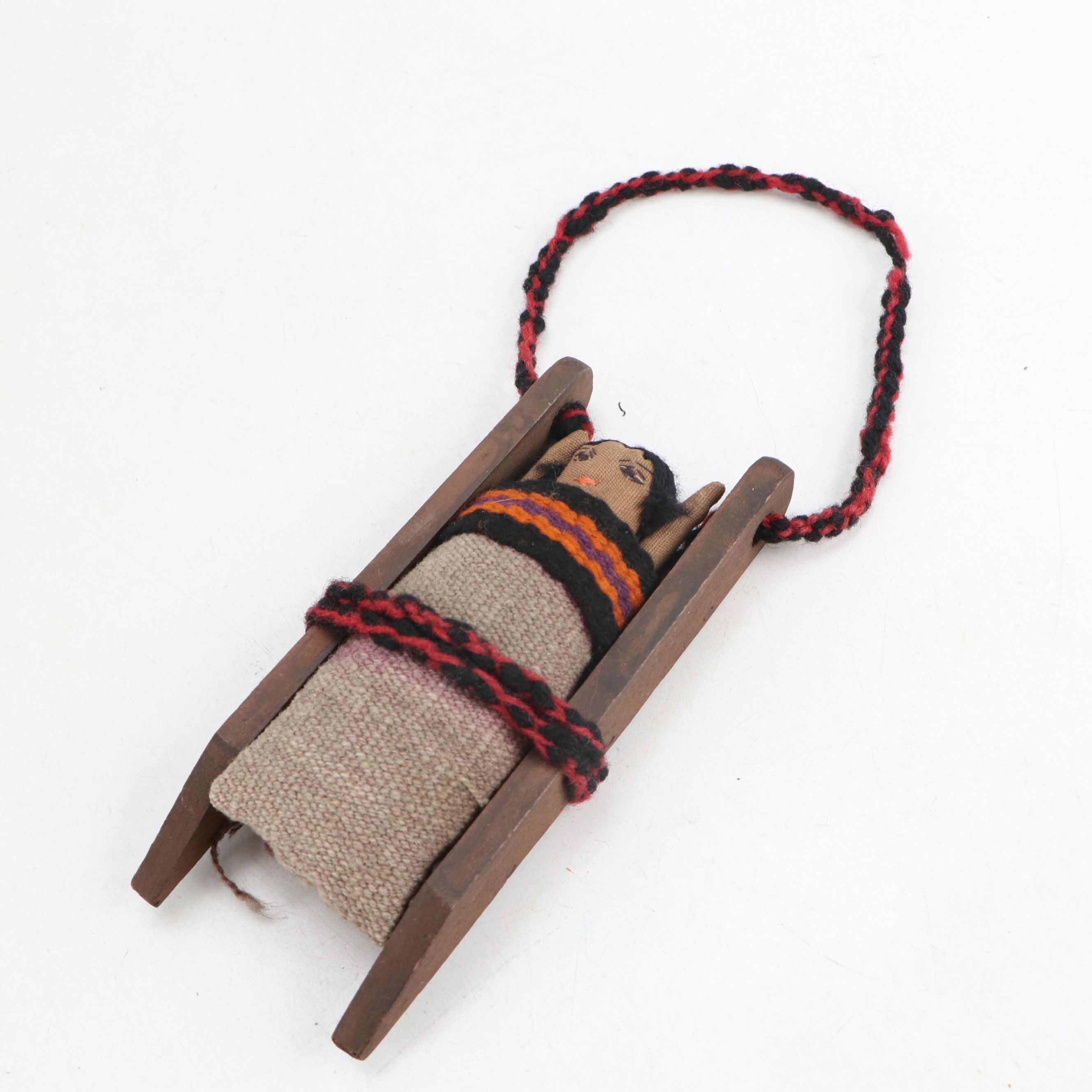 Handmade Navajo Storyteller Doll with Other Indigenous Dolls and Figures