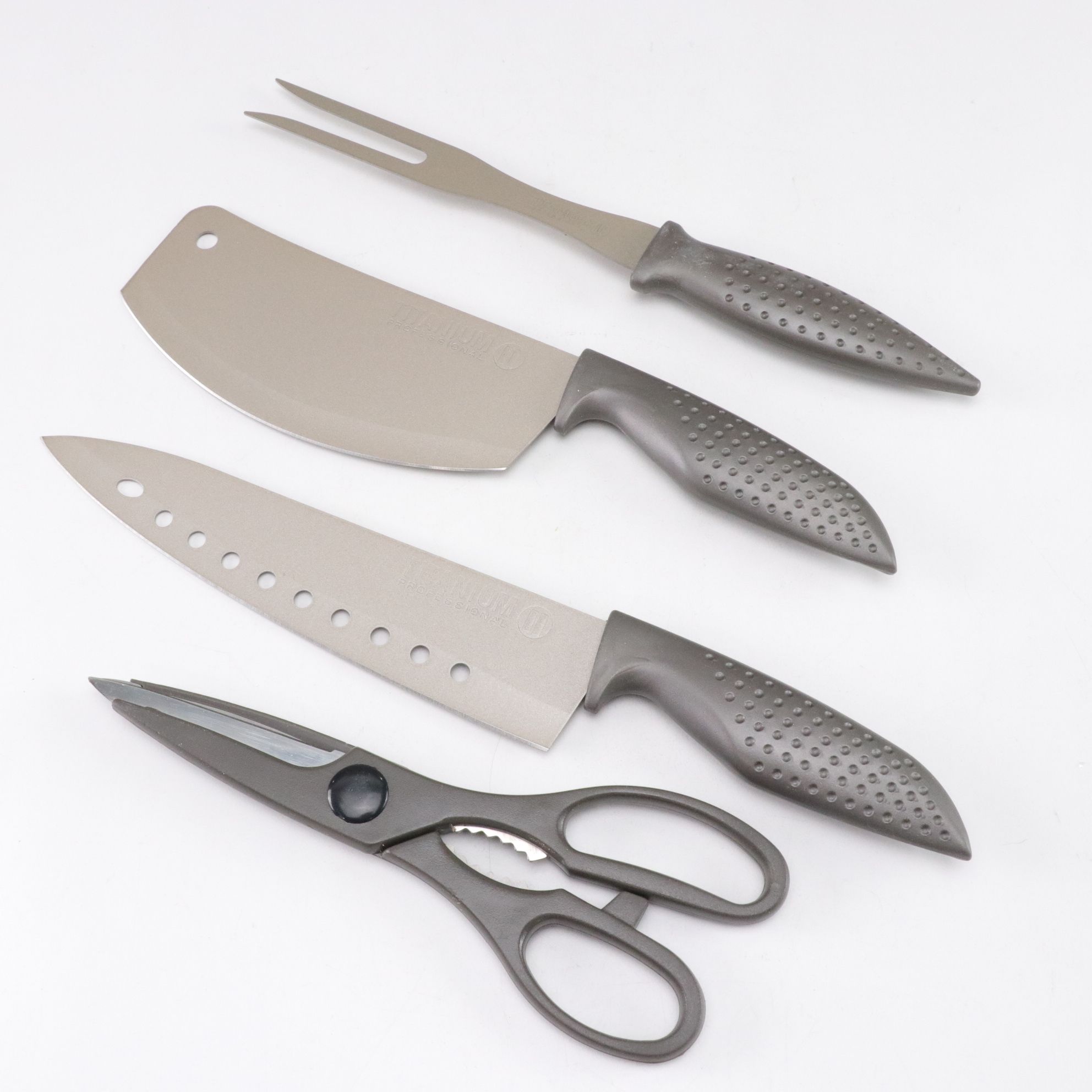 Best Direct "Titanium II" Knife Set with Chef's Choice "Edge select" Sharpener