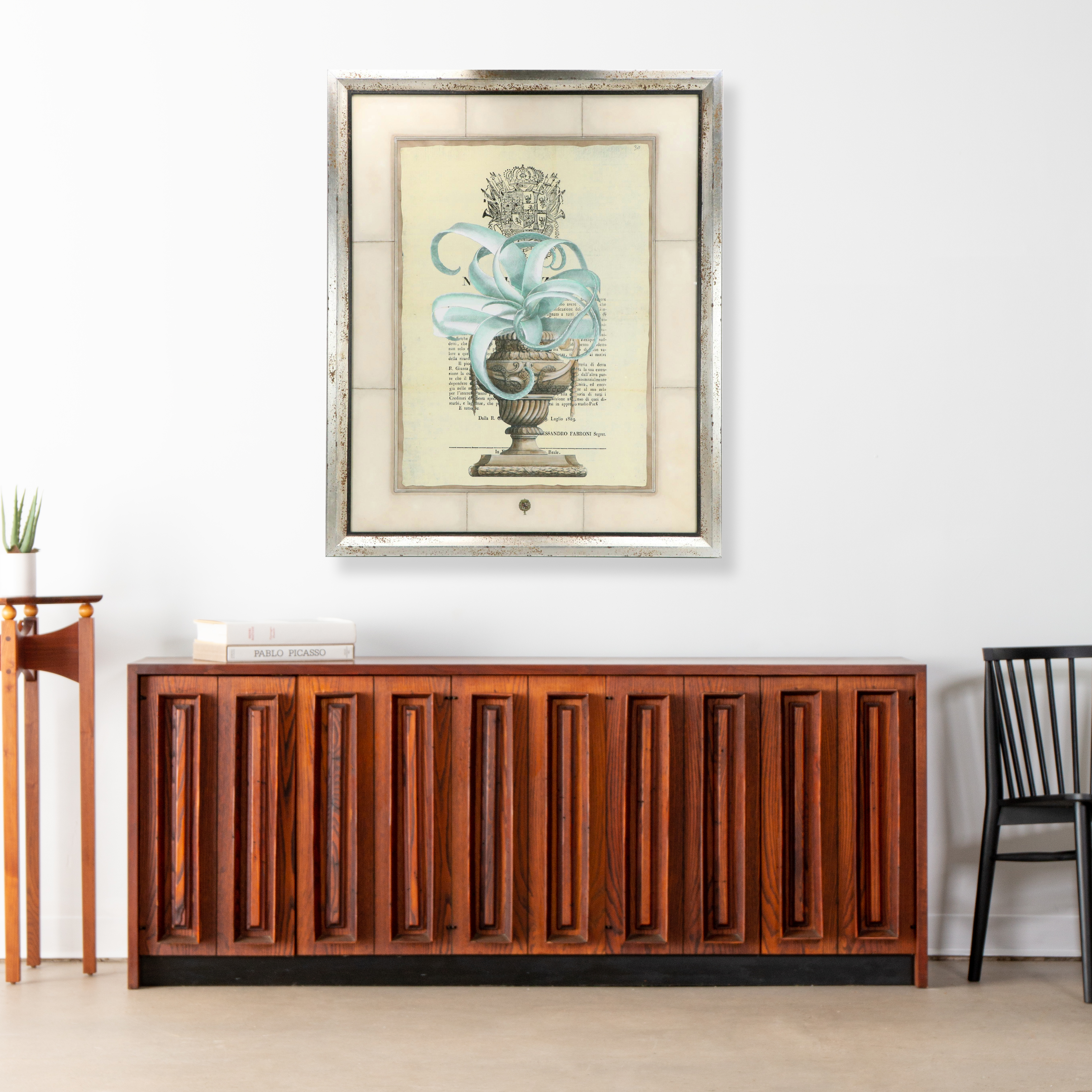 Pair of Large-Scale Italian School Style Botanical Giclées