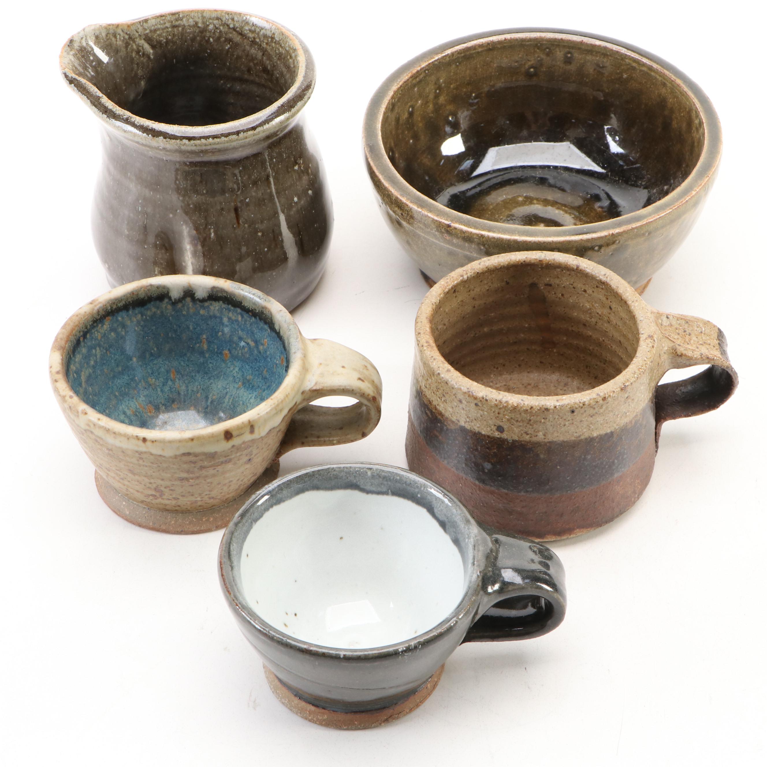 Sid Oakley Stoneware Mug with Other Studio Art Pottery Tableware