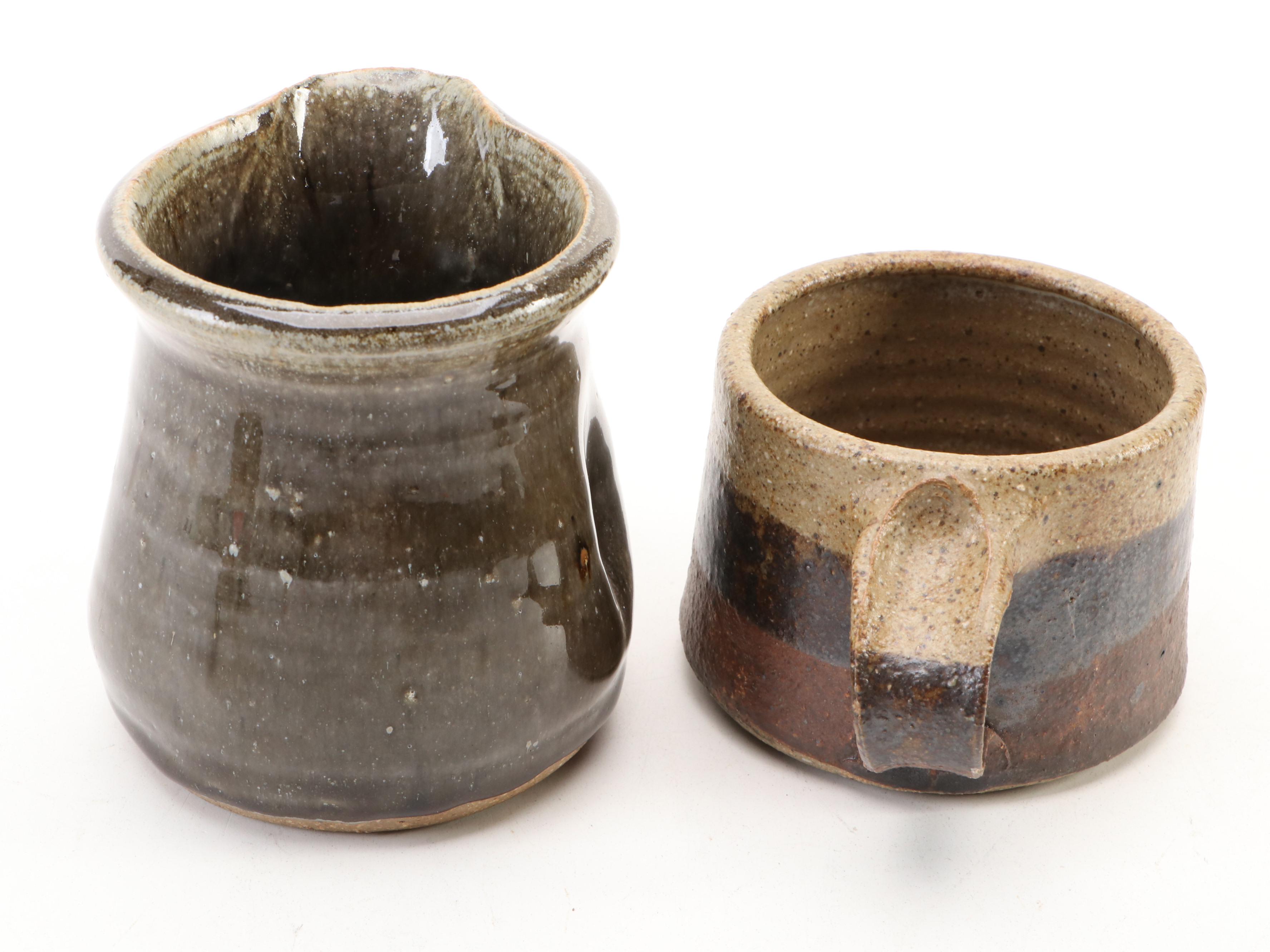 Sid Oakley Stoneware Mug with Other Studio Art Pottery Tableware