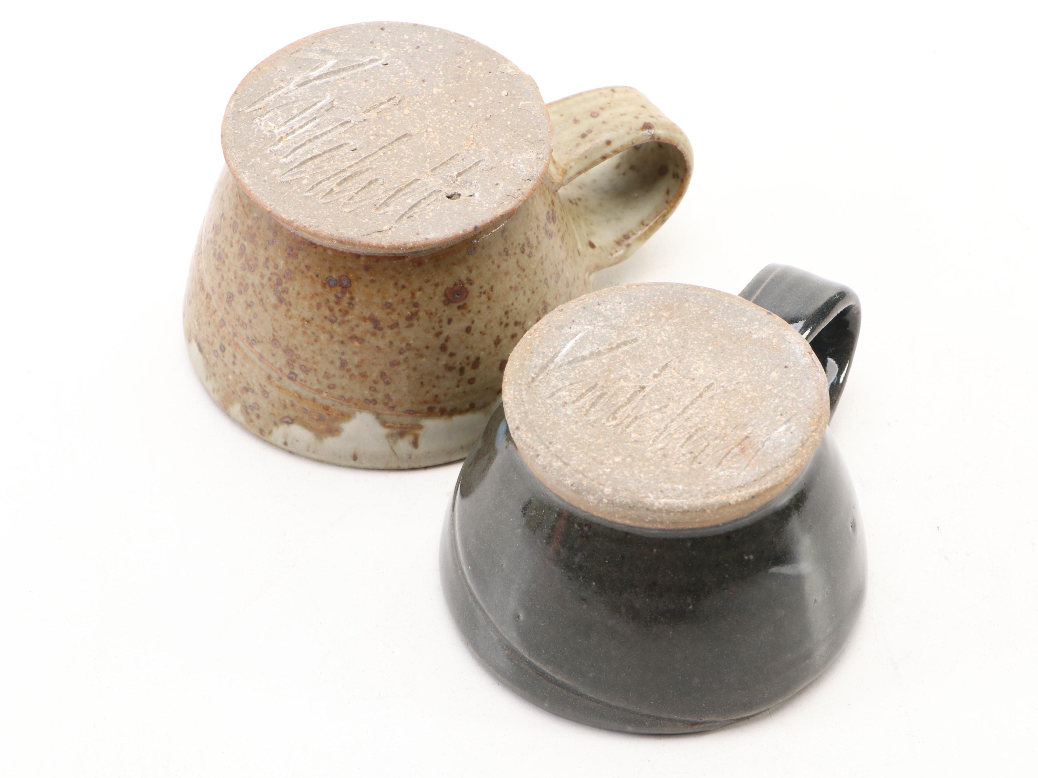 Sid Oakley Stoneware Mug with Other Studio Art Pottery Tableware