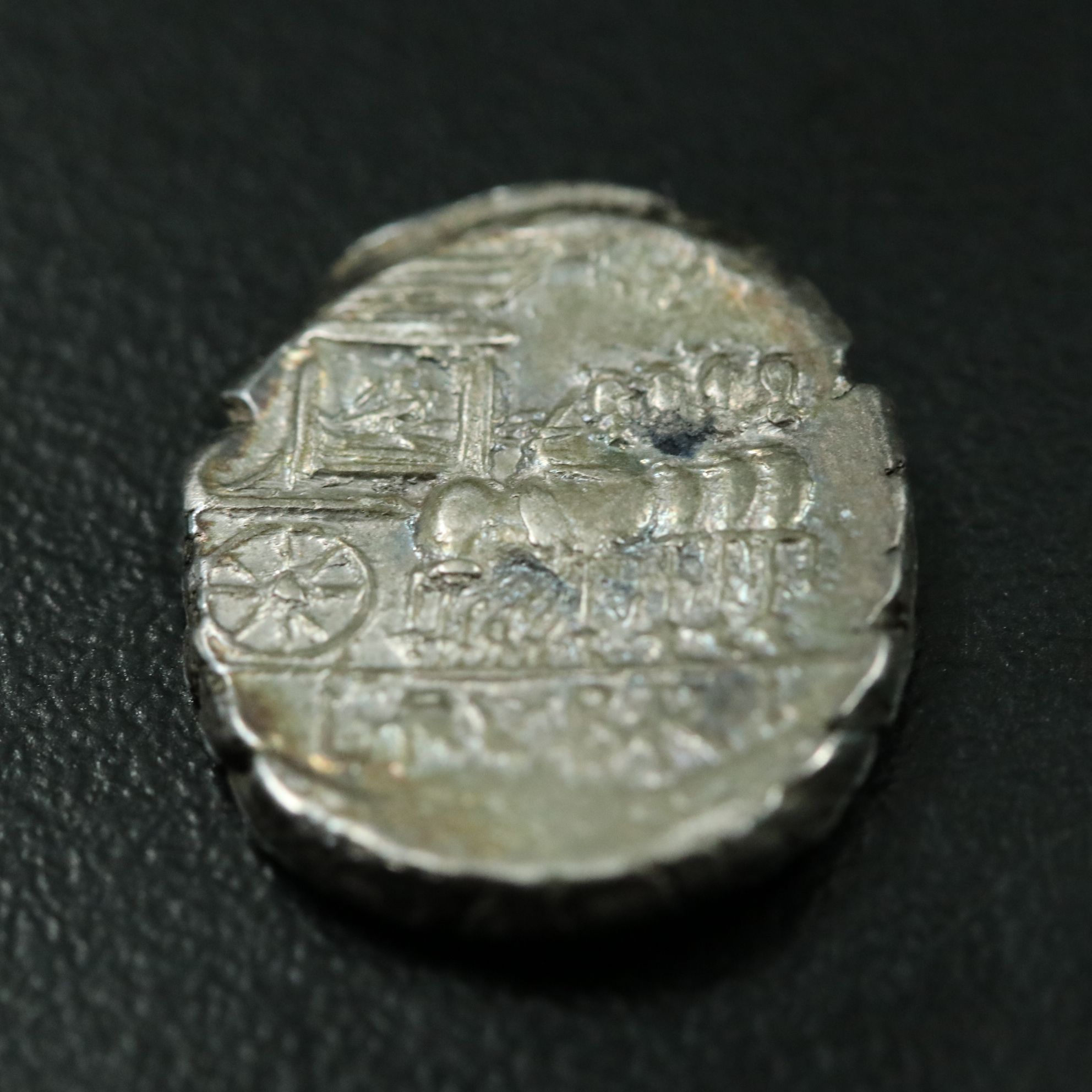 Ancient Roman Republic AR Denarius Coin of L. Rubrius Dossenus, ca. 87 B.C.