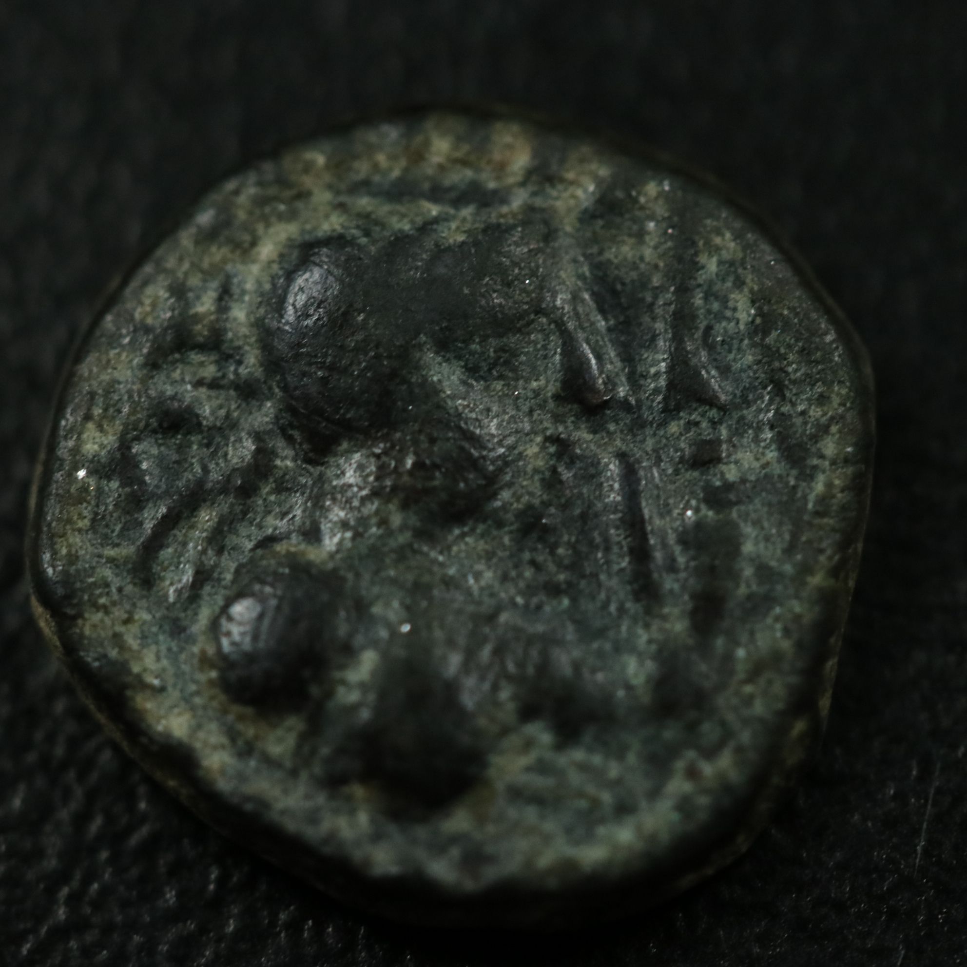 Ancient Kushan Empire Æ Drachm Coin of Soter Megas, ca. 55 A.D.