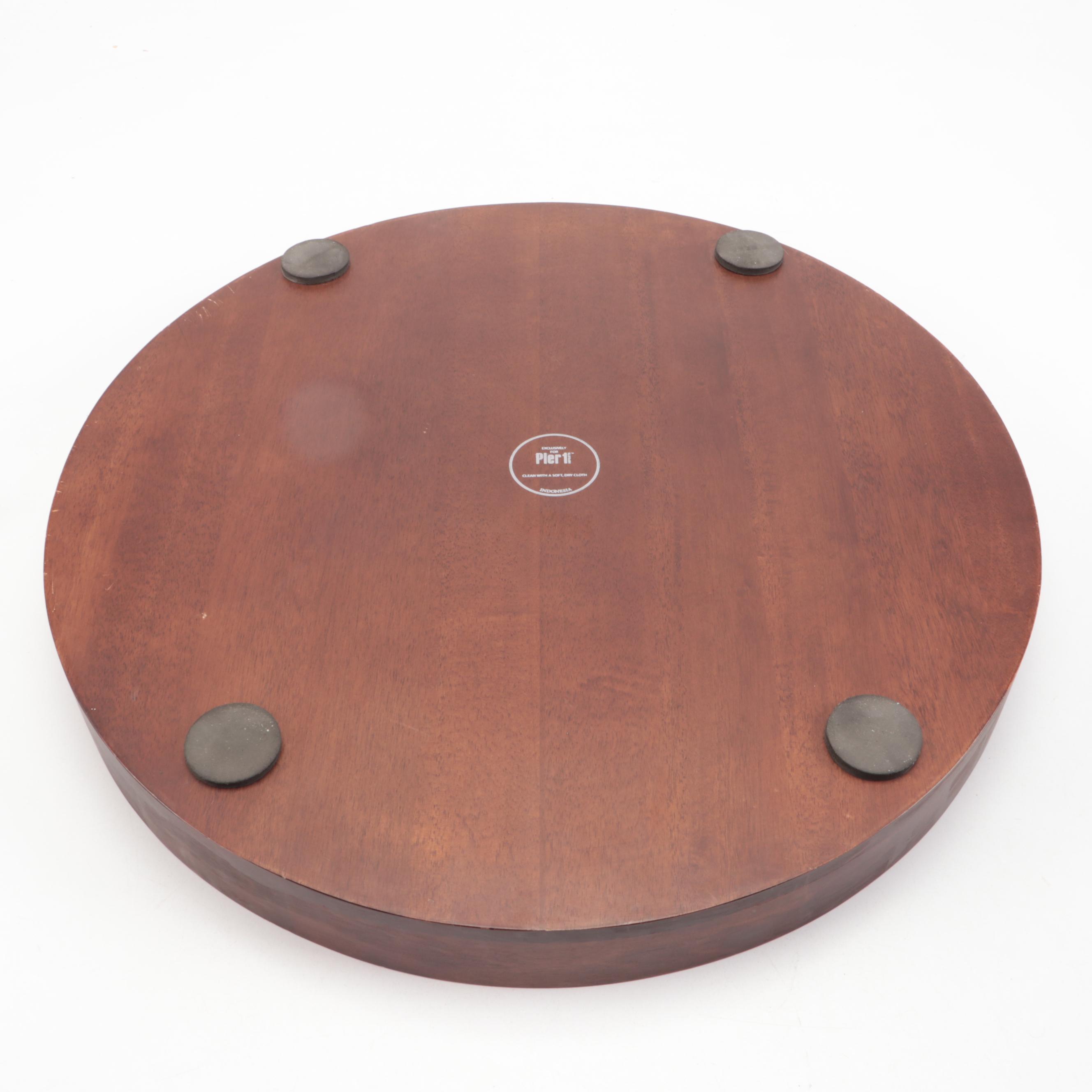 Murusing Painted Wood Bowls, Pier 1 Wood Tray, and More Table Accessories