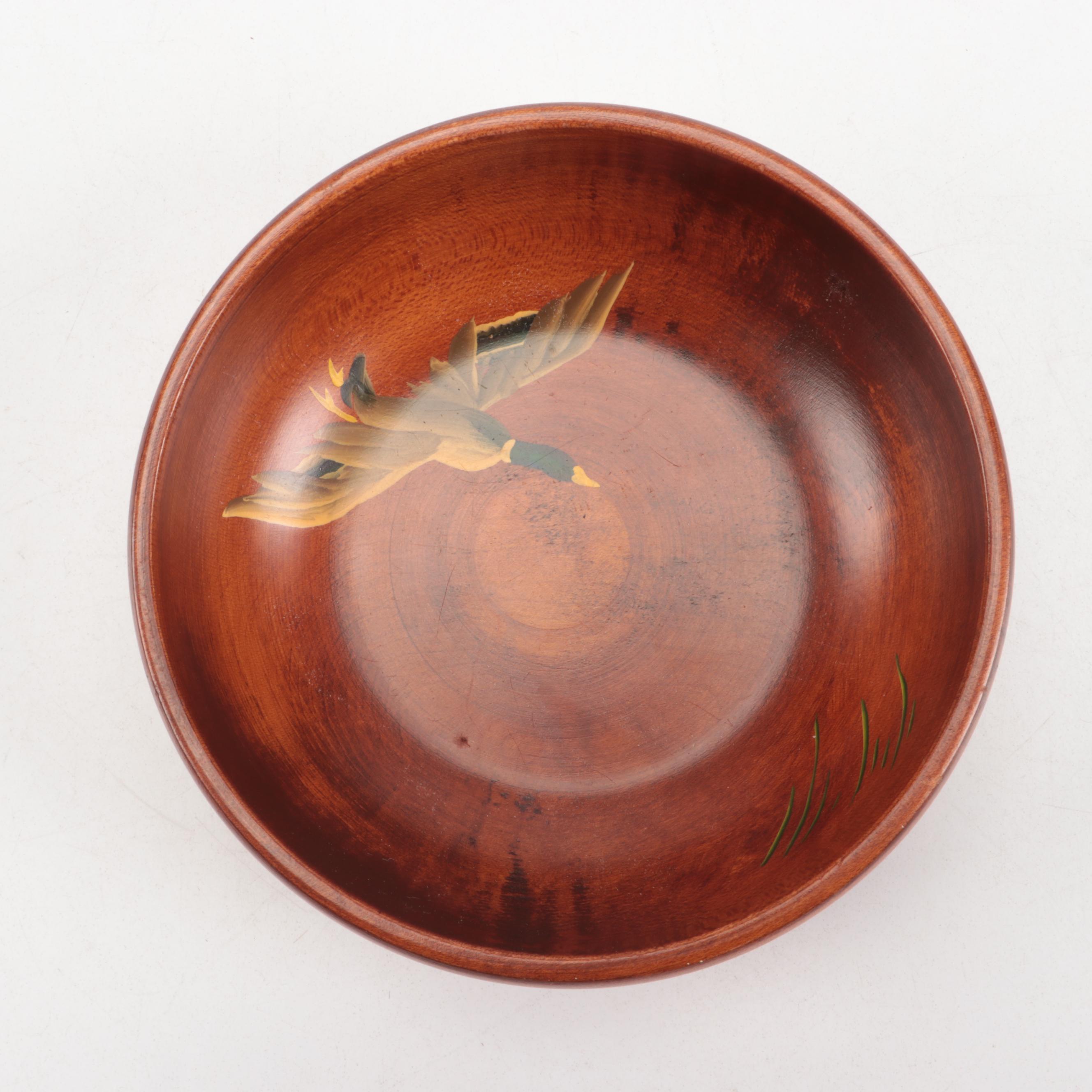 Murusing Painted Wood Bowls, Pier 1 Wood Tray, and More Table Accessories