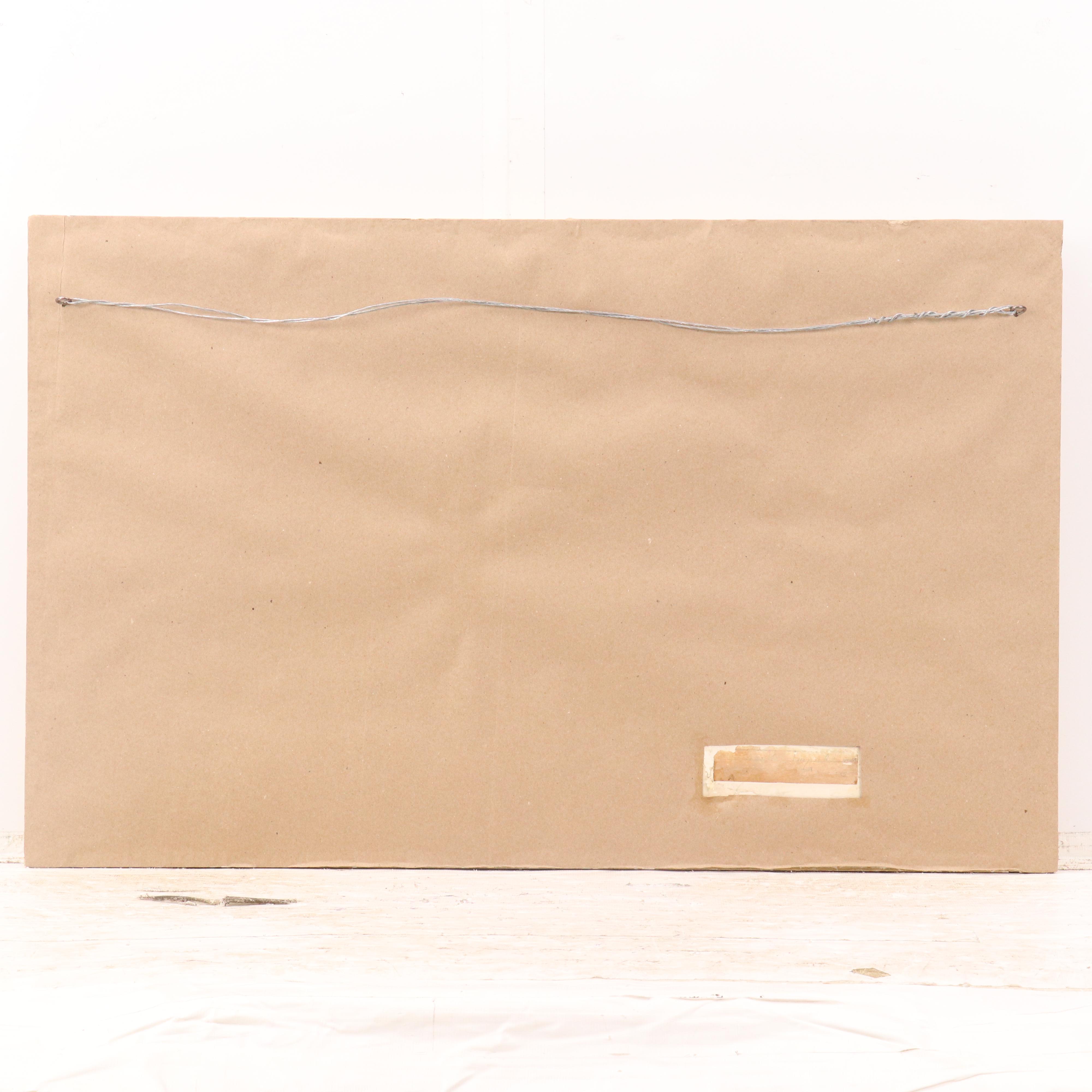 William Henry Chandler Pastel Landscape with Lake View, Early 20th Century