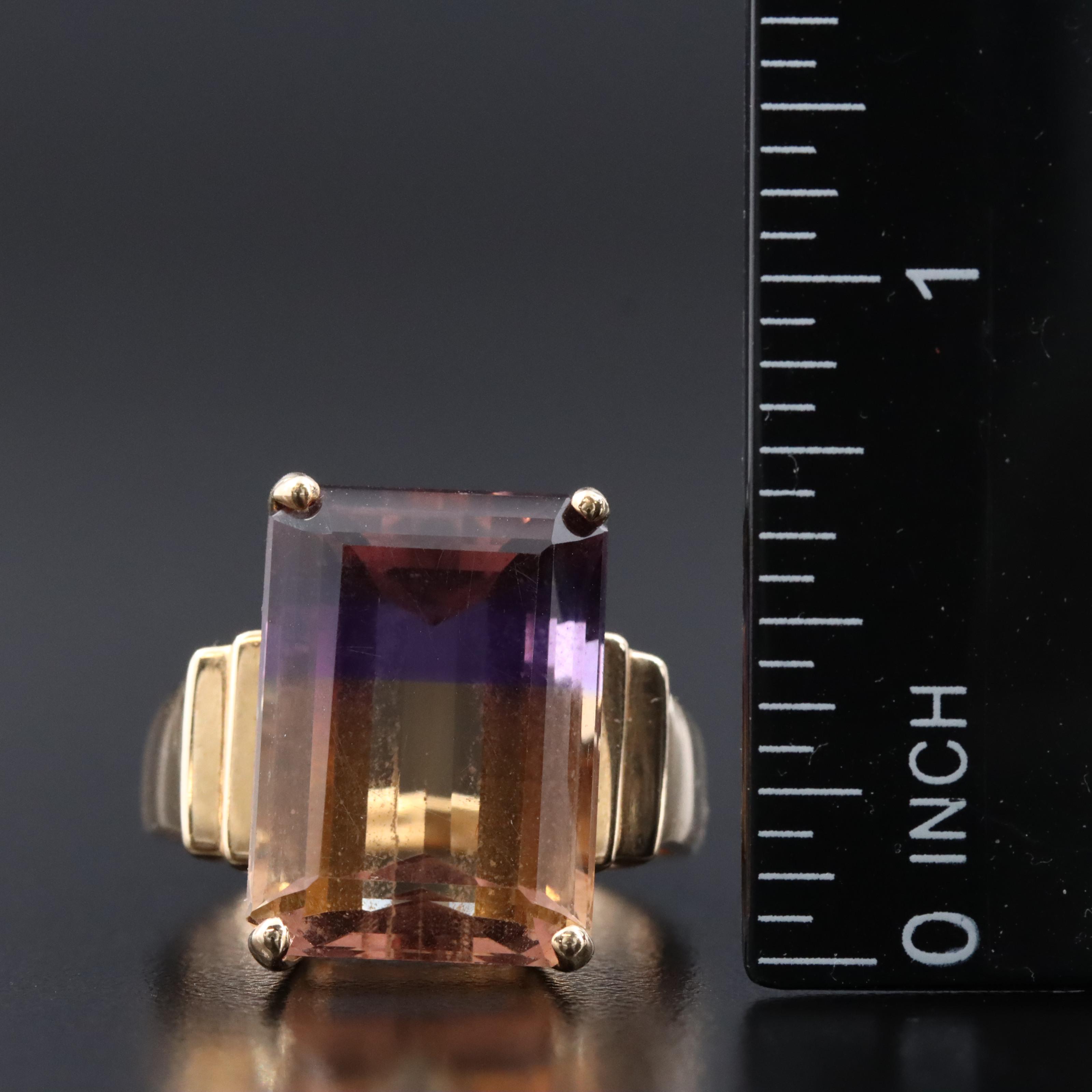 10K 15.43 CT Ametrine Ring