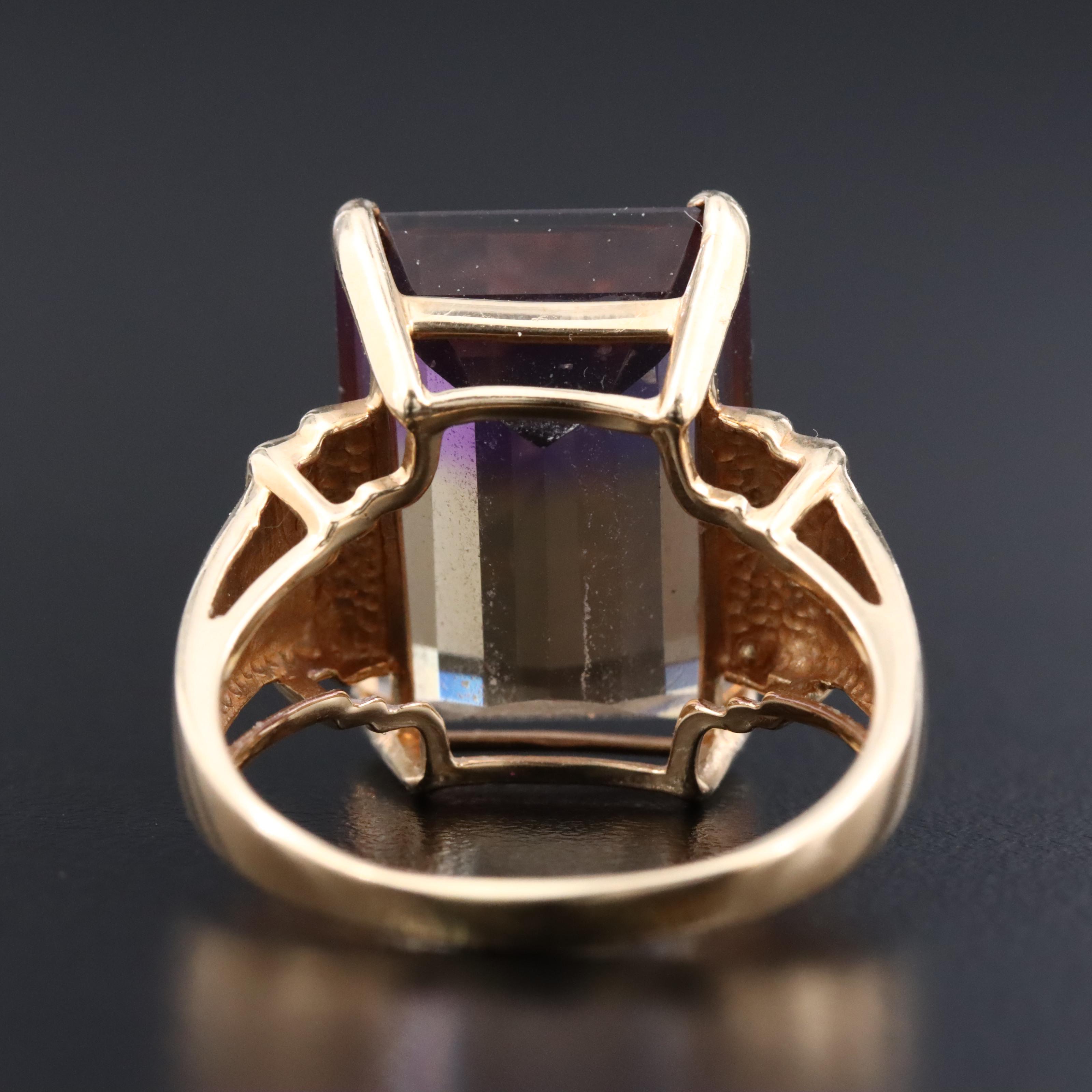 10K 15.43 CT Ametrine Ring