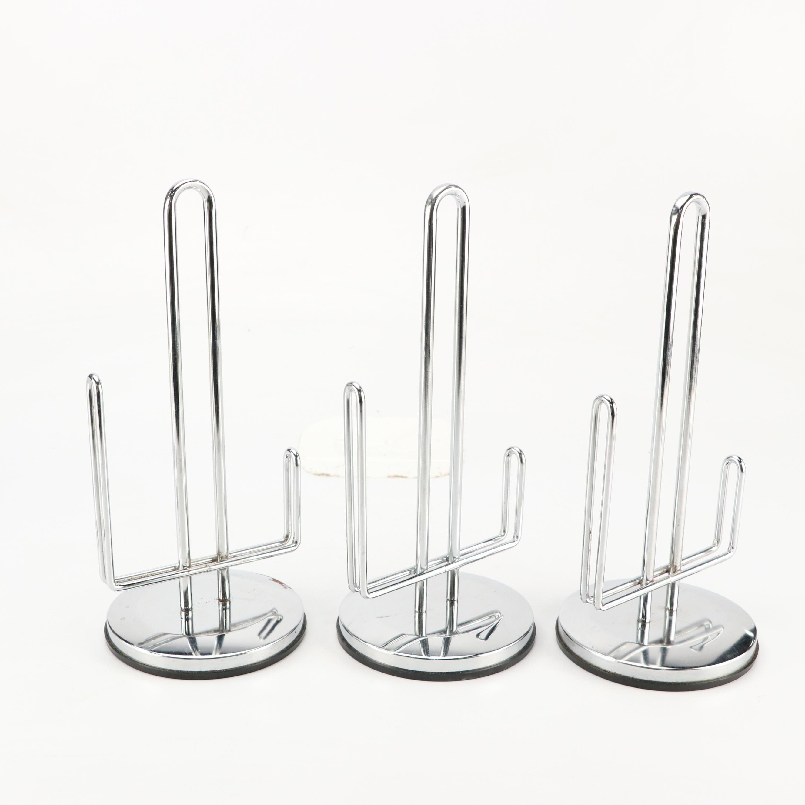 Contemporary Chrome Finish Paper Towel Holders