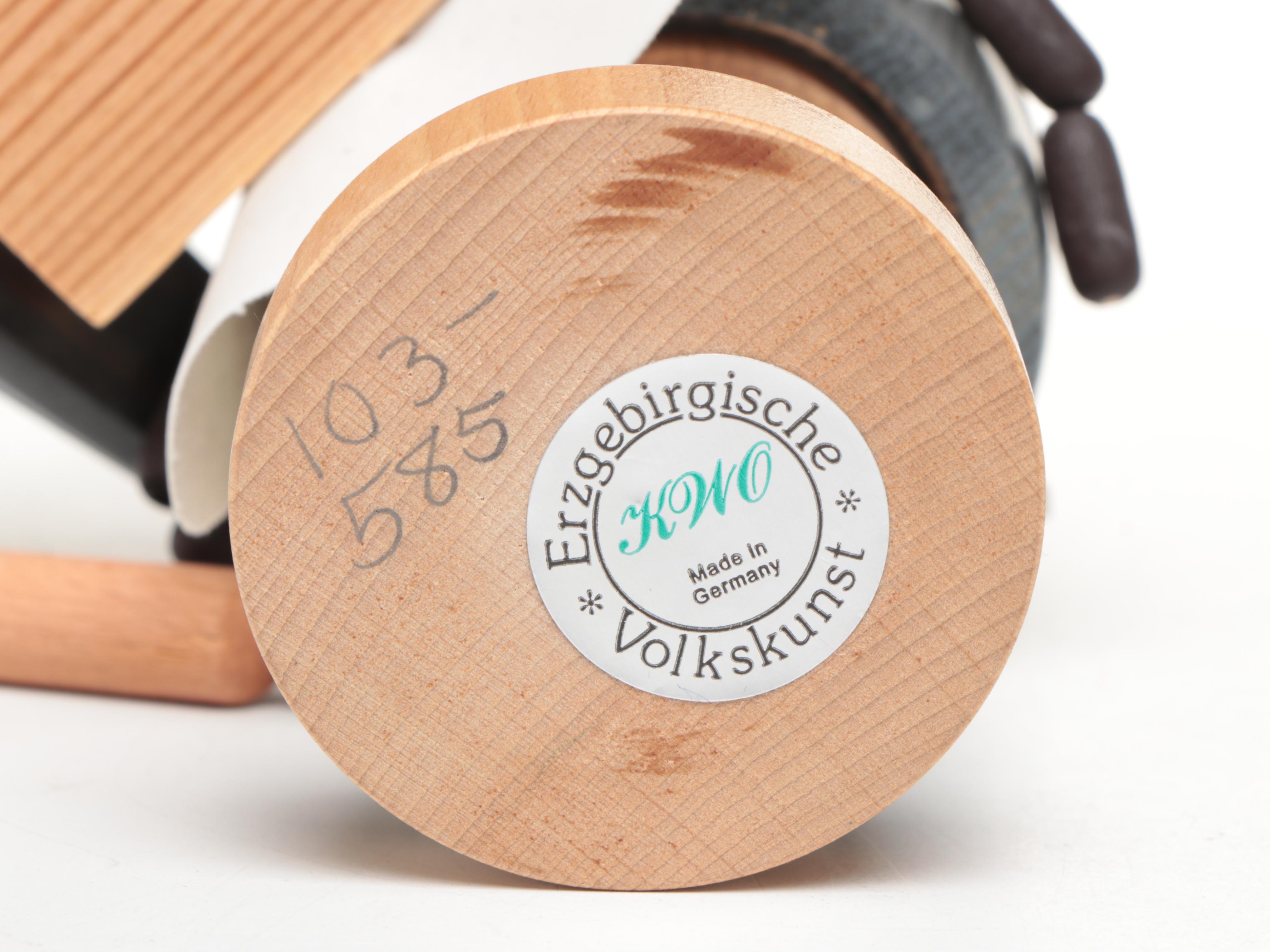 German Expertic Handcrafted Woodsman, Hunter, Butcher and Other Smoker Figures