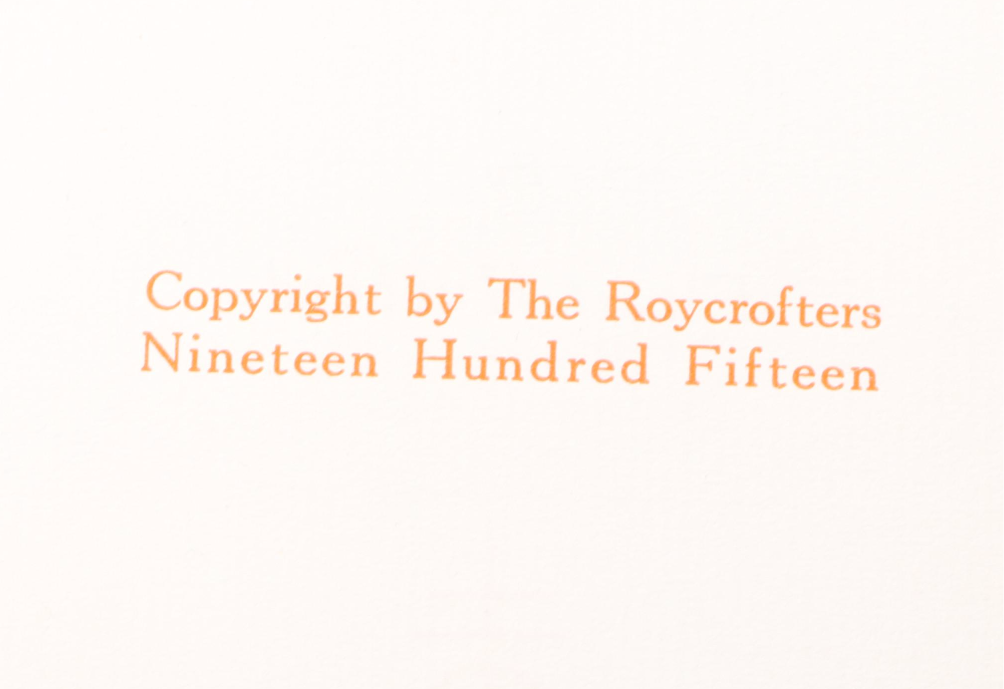 The Roycrofters Leather Bound "The Liberators" by Elbert Hubbard, 1915