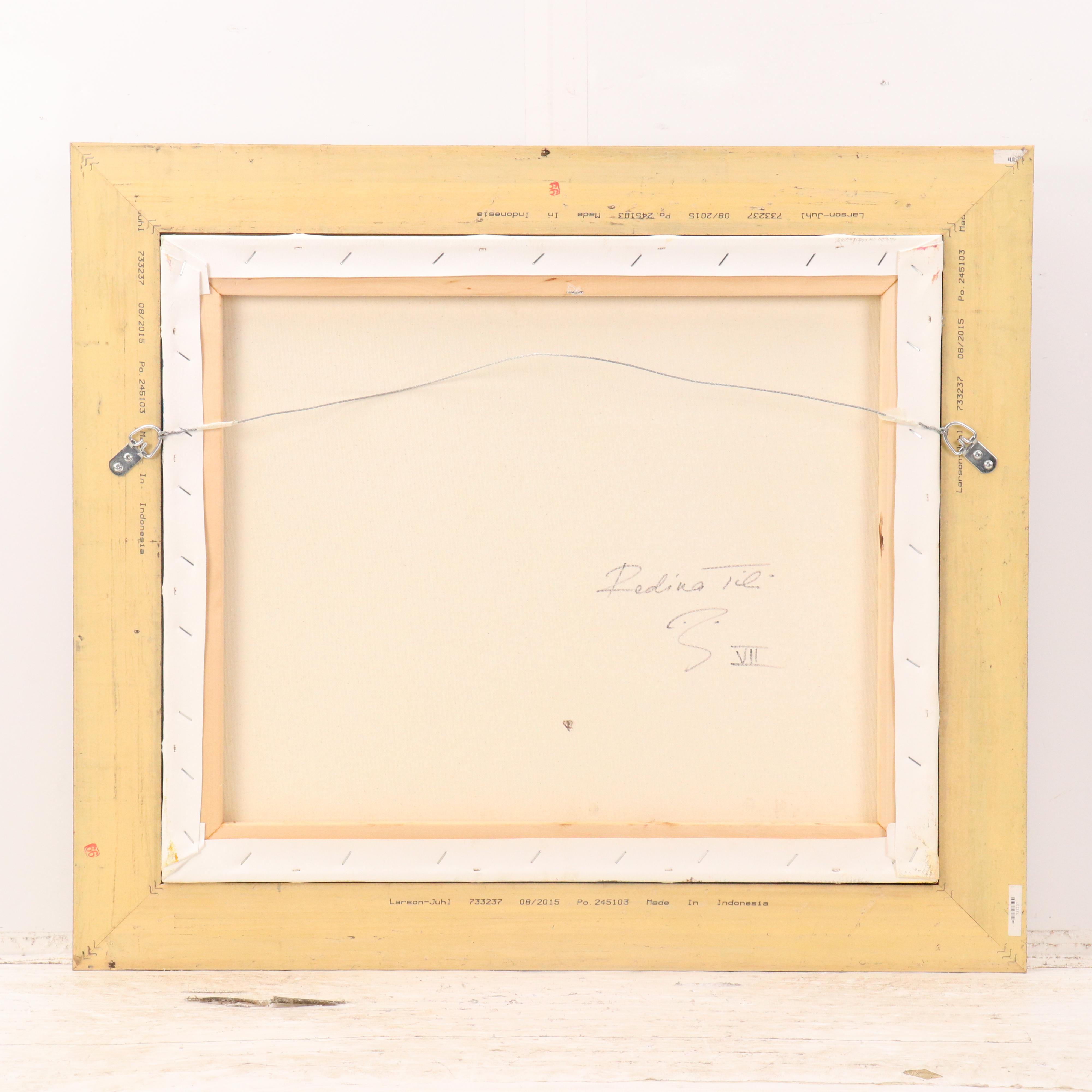 Redina Tili Impasto Oil Painting with Autumnal Landscape, 21st Century