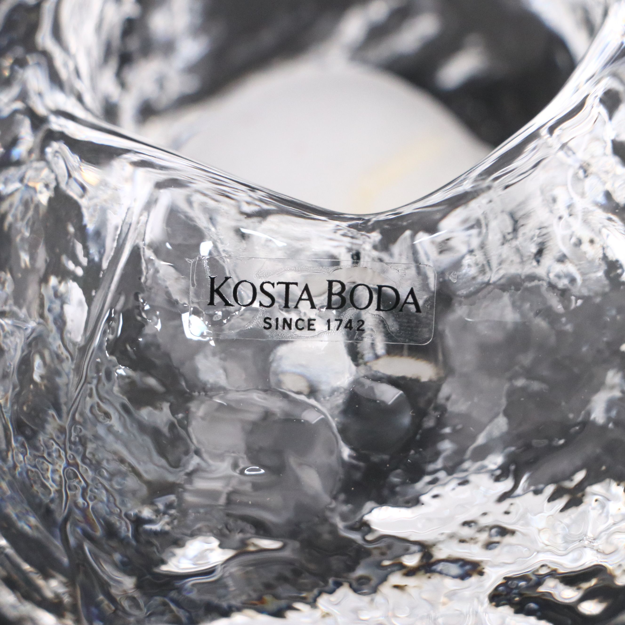 Ann Wärff for Kosta Boda "Snowball" Crystal Votive Holder