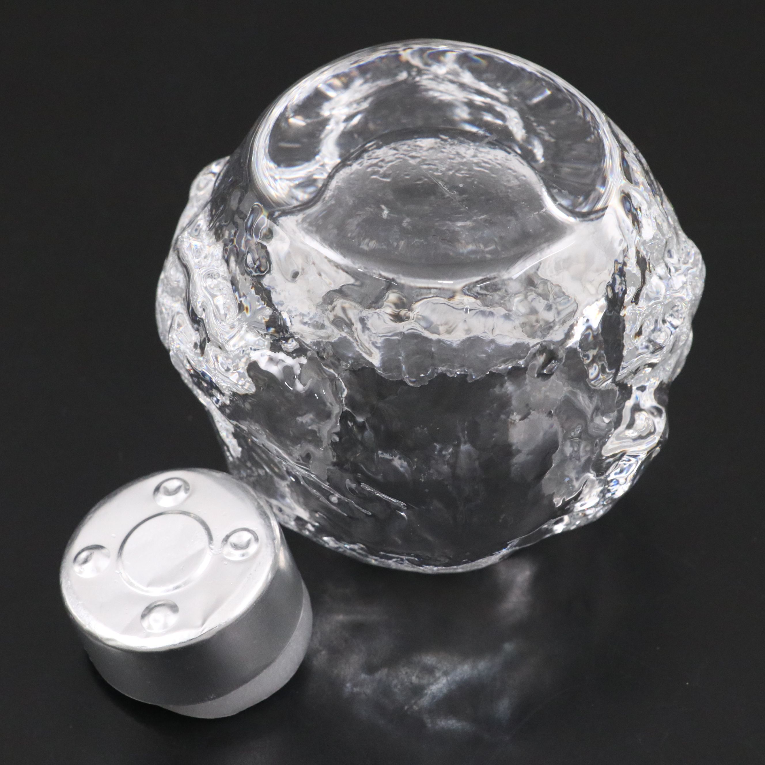 Ann Wärff for Kosta Boda "Snowball" Crystal Votive Holder